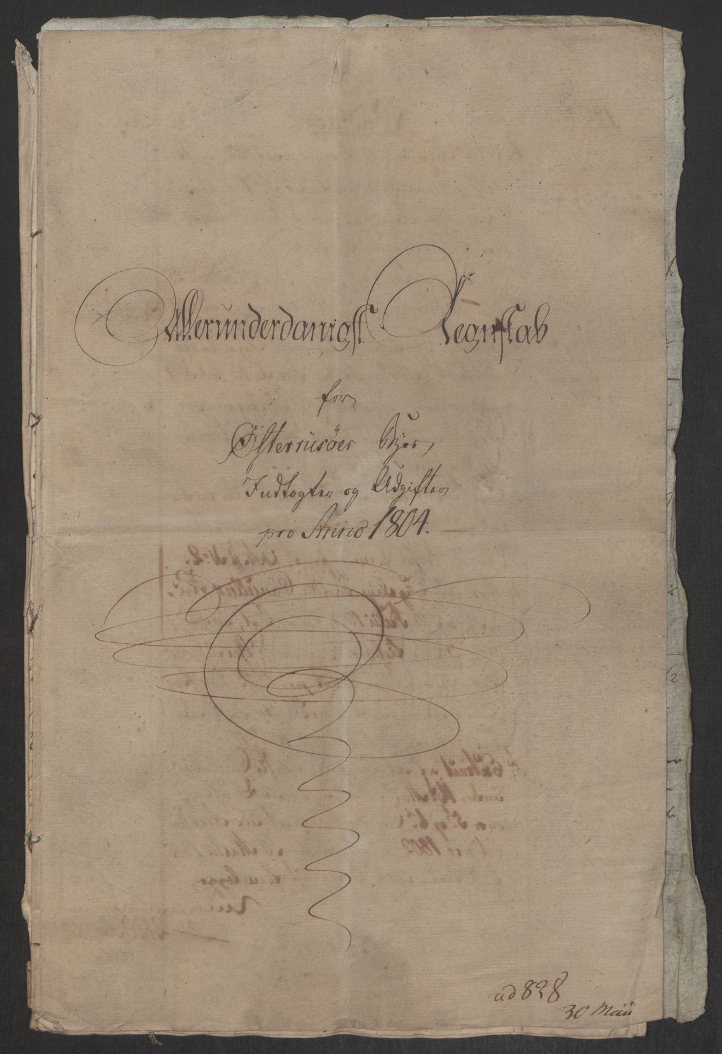 Danske Kanselli 1800-1814, AV/RA-EA-3024/K/Kk/Kka/Kkac/L0236: Kjøpstadregnskap Øster Risør, 1801-1804, p. 824