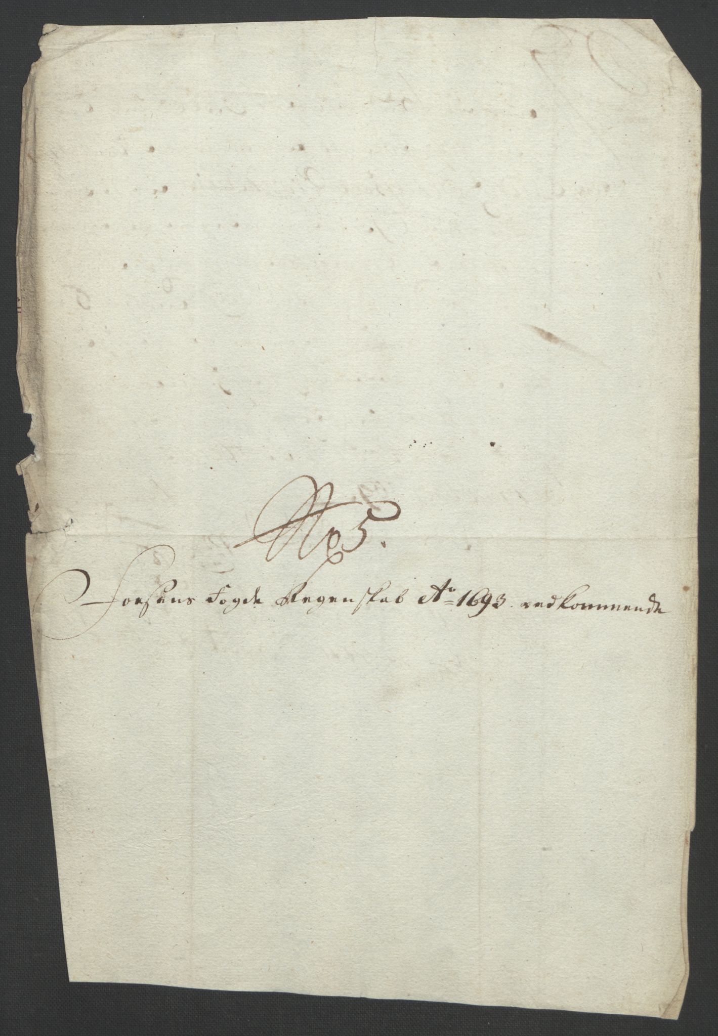 Rentekammeret inntil 1814, Reviderte regnskaper, Fogderegnskap, AV/RA-EA-4092/R57/L3849: Fogderegnskap Fosen, 1692-1693, p. 572