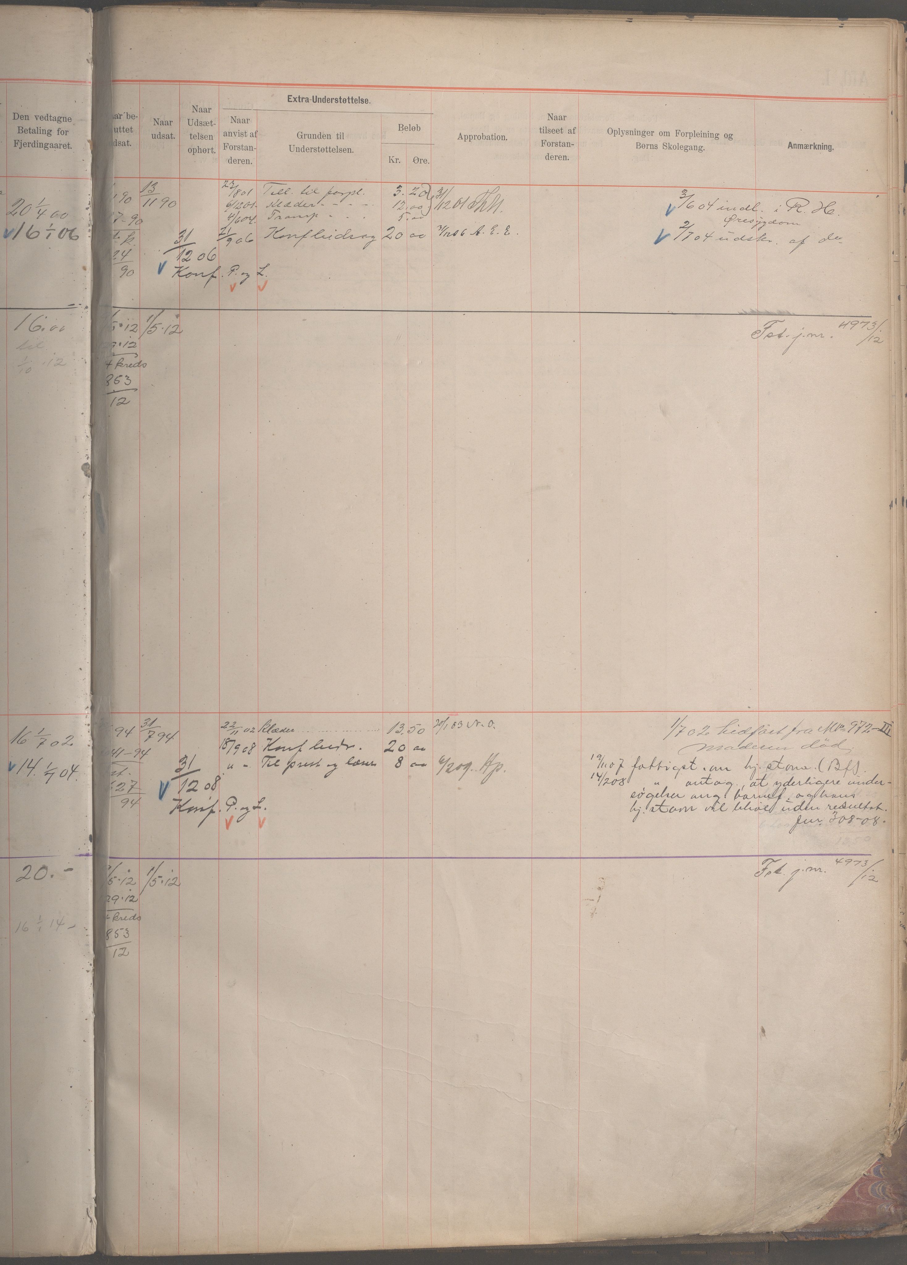 Fattigvesenet, OBA/A-20045/H/Hb/L0005: Manntallsprotokoll. Mnr. 1-399, 1901-1912, p. 192b