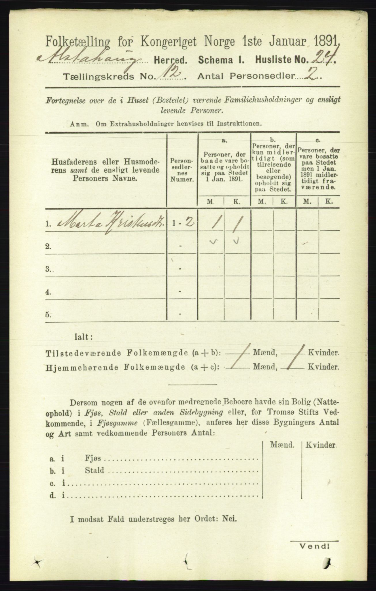 RA, 1891 census for 1820 Alstahaug, 1891, p. 4245