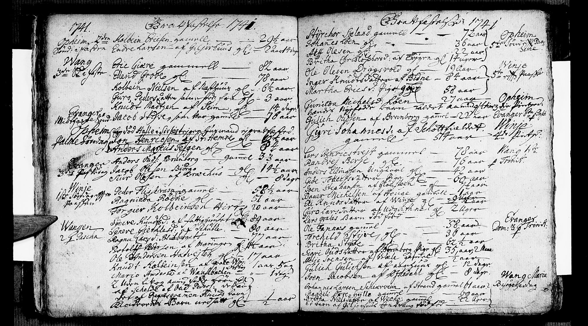 Voss sokneprestembete, SAB/A-79001/H/Haa: Parish register (official) no. A 5, 1736-1743, p. 94