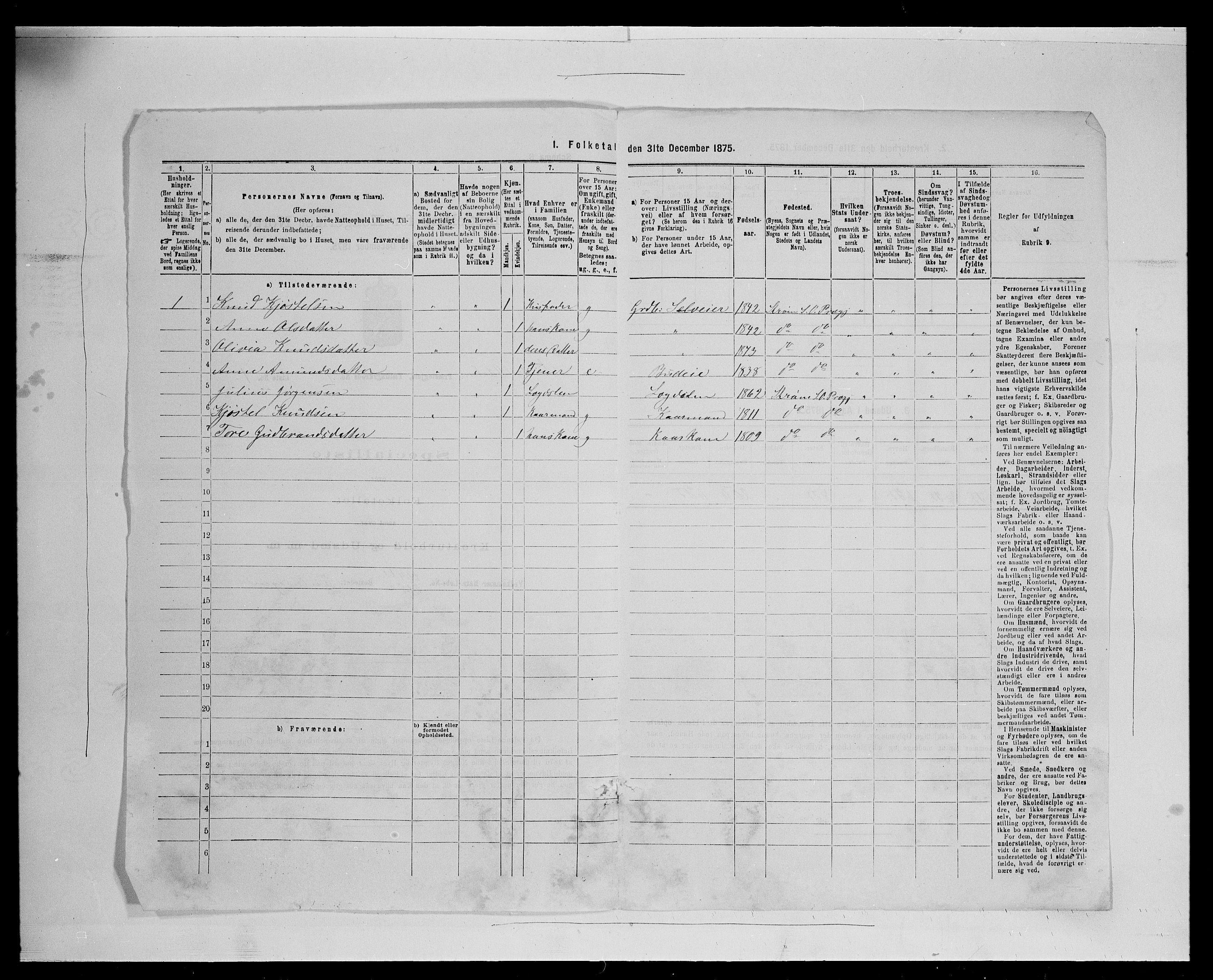 SAH, 1875 census for 0419P Sør-Odal, 1875, p. 138