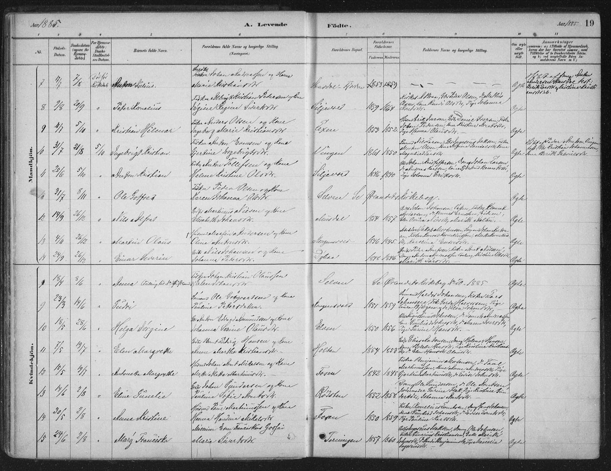 Ministerialprotokoller, klokkerbøker og fødselsregistre - Sør-Trøndelag, AV/SAT-A-1456/662/L0755: Parish register (official) no. 662A01, 1879-1905, p. 19