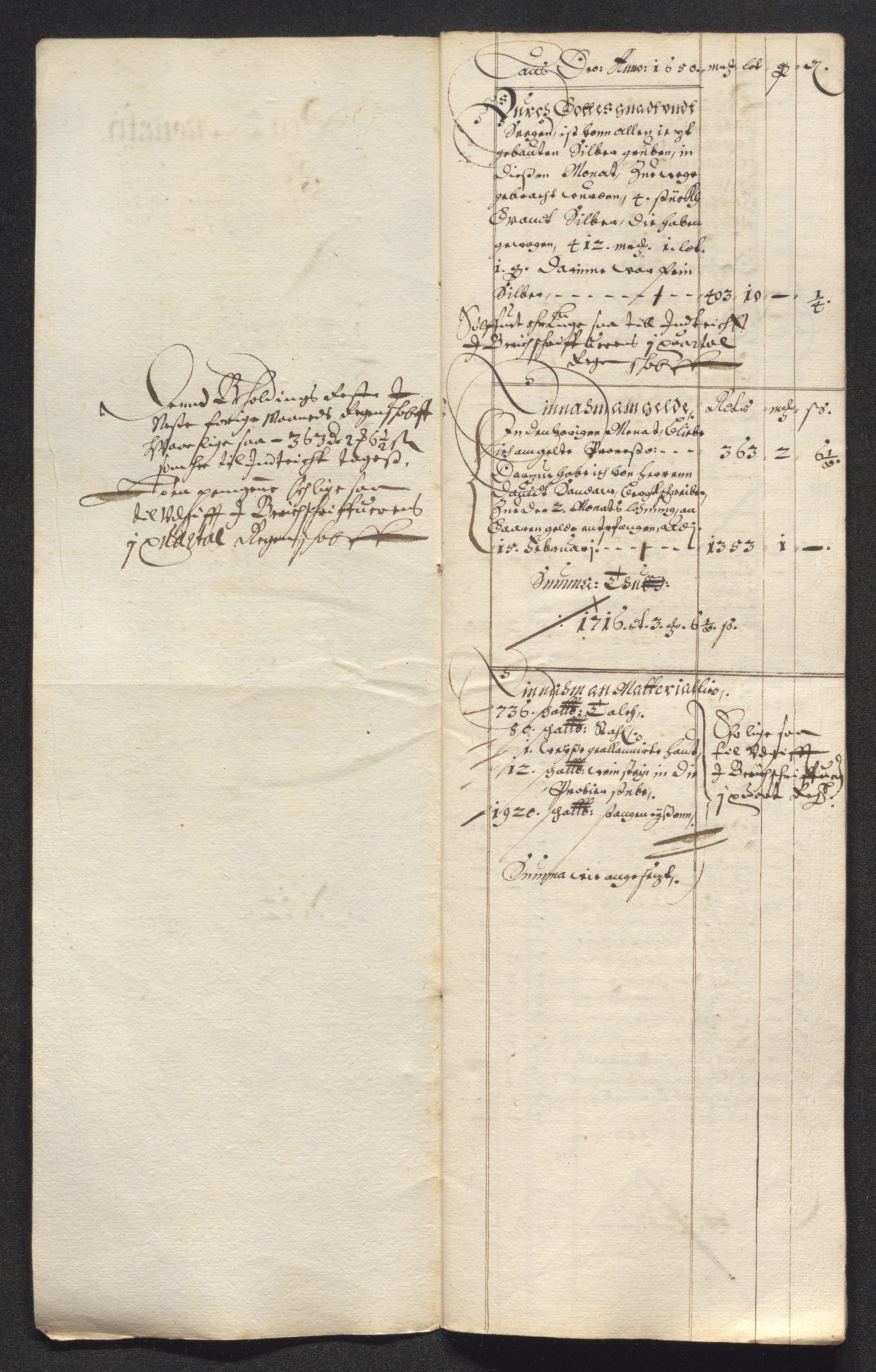 Kongsberg Sølvverk 1623-1816, SAKO/EA-3135/001/D/Dc/Dcd/L0024: Utgiftsregnskap for gruver m.m. , 1650, p. 28