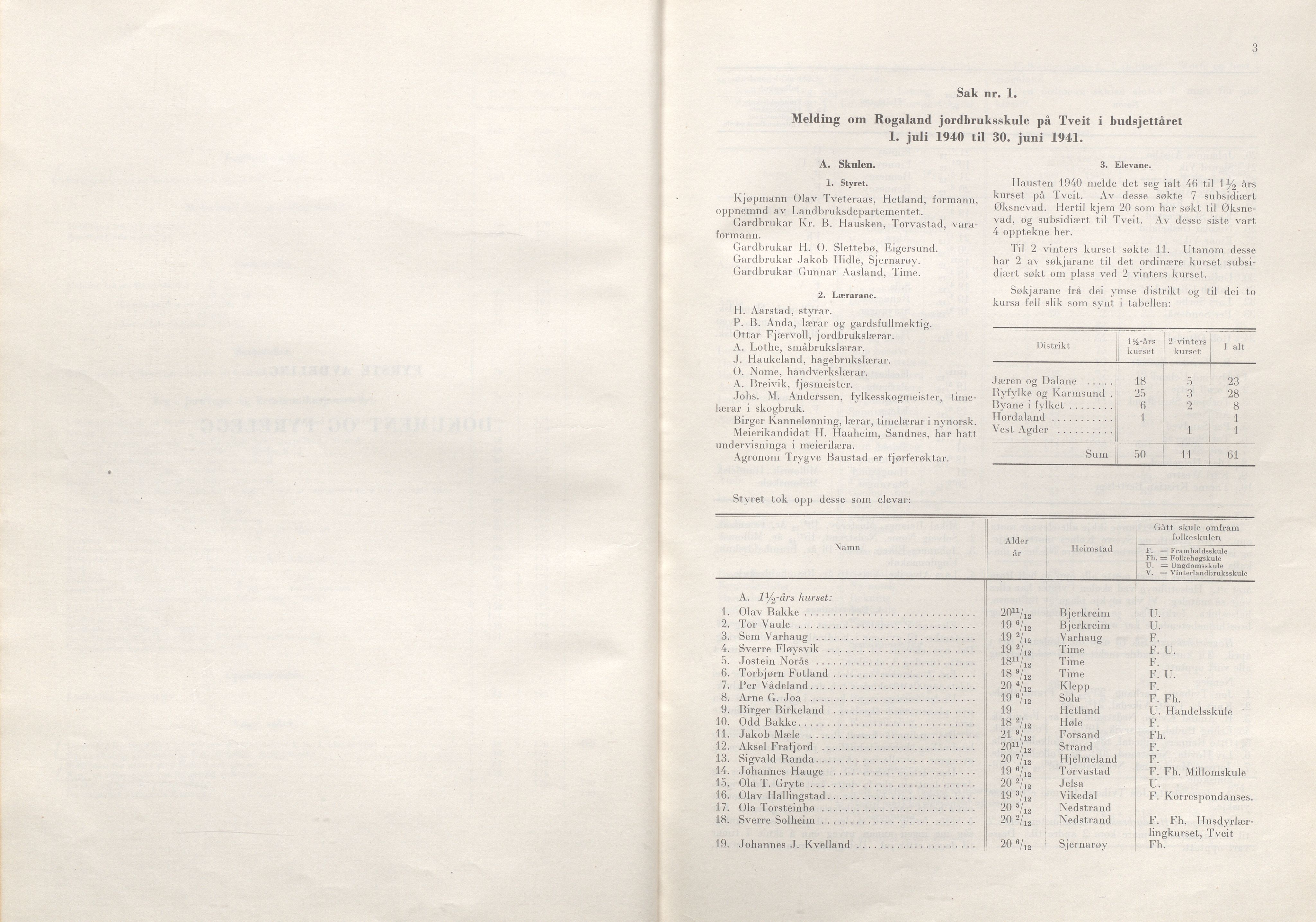 Rogaland fylkeskommune - Fylkesrådmannen , IKAR/A-900/A/Aa/Aaa/L0061: Møtebok , 1942, p. 3