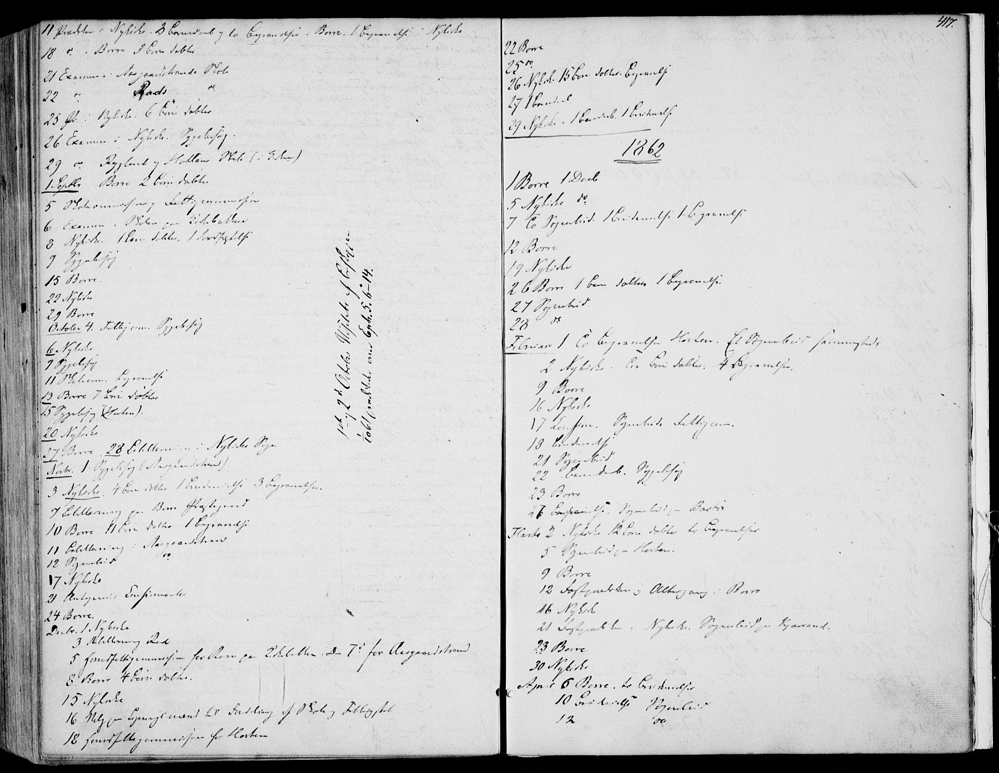 Borre kirkebøker, SAKO/A-338/F/Fa/L0006: Parish register (official) no. I 6, 1852-1862, p. 417