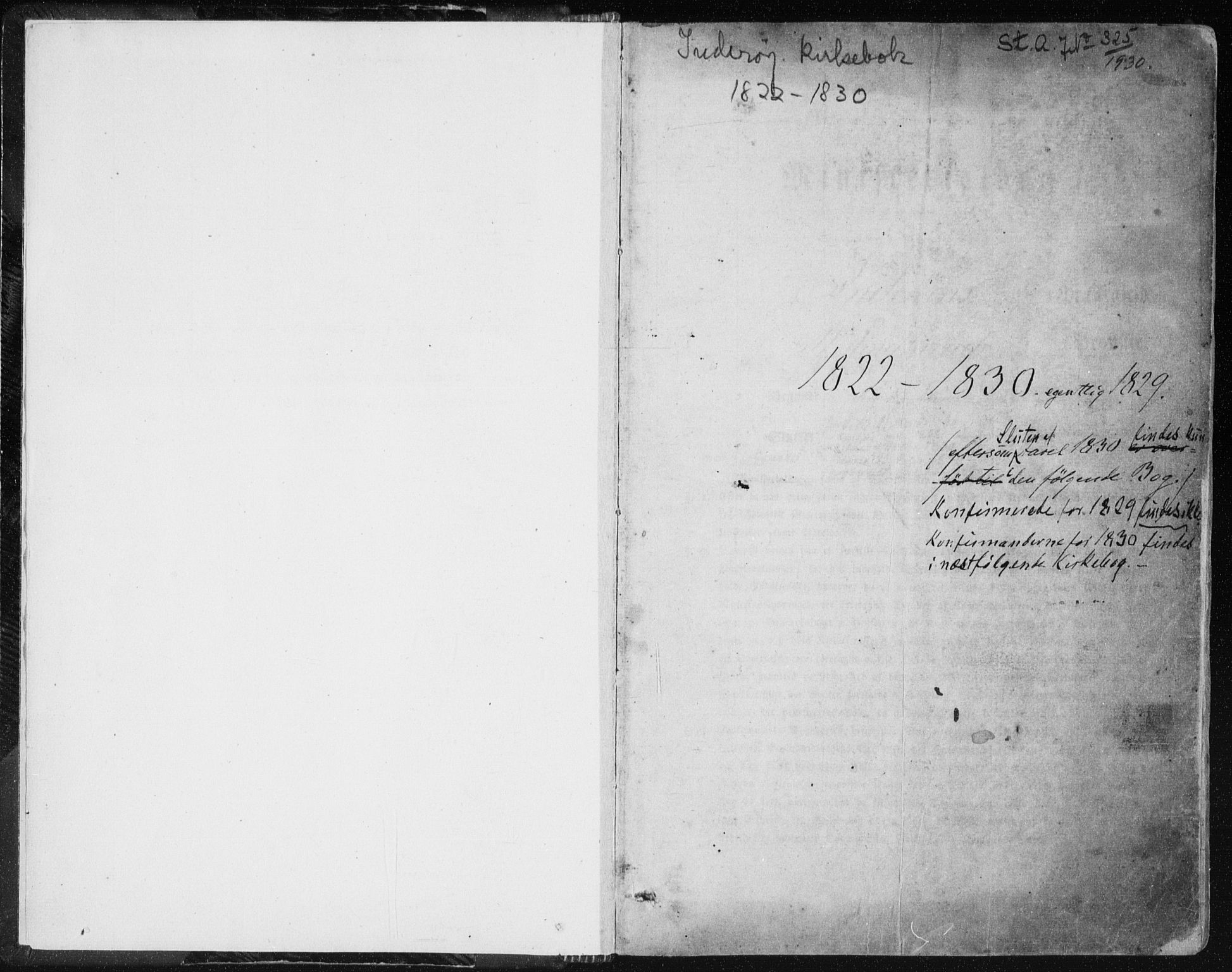 Ministerialprotokoller, klokkerbøker og fødselsregistre - Nord-Trøndelag, AV/SAT-A-1458/730/L0276: Parish register (official) no. 730A05, 1822-1830