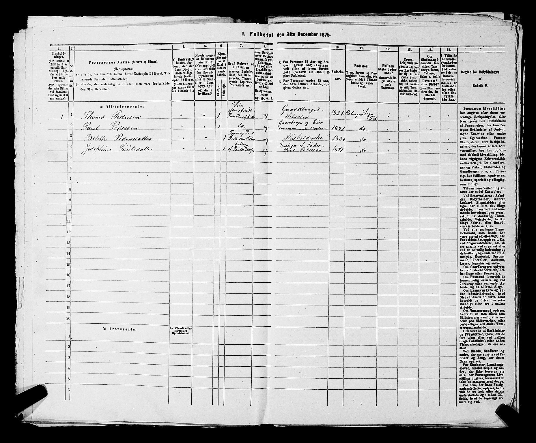 RA, 1875 census for 0227P Fet, 1875, p. 1350