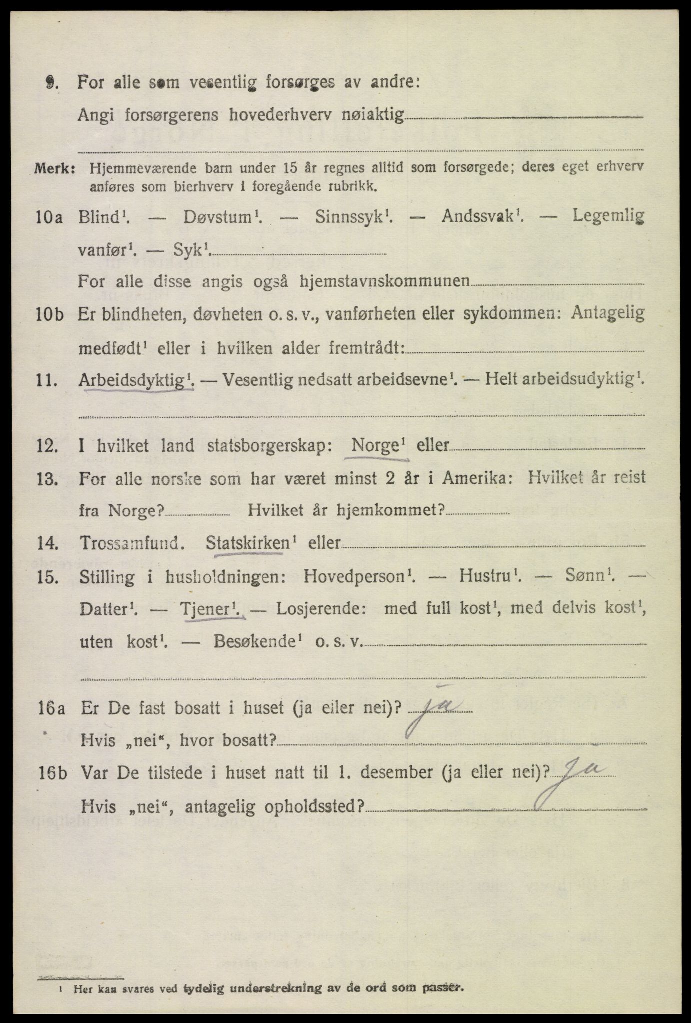 SAH, 1920 census for Ringsaker, 1920, p. 8561