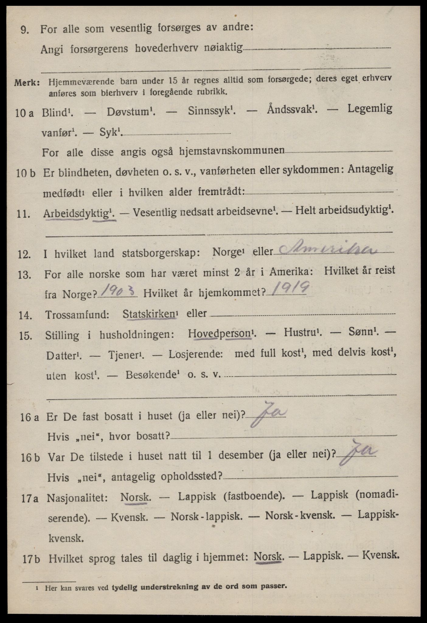 SAT, 1920 census for Meldal, 1920, p. 7412