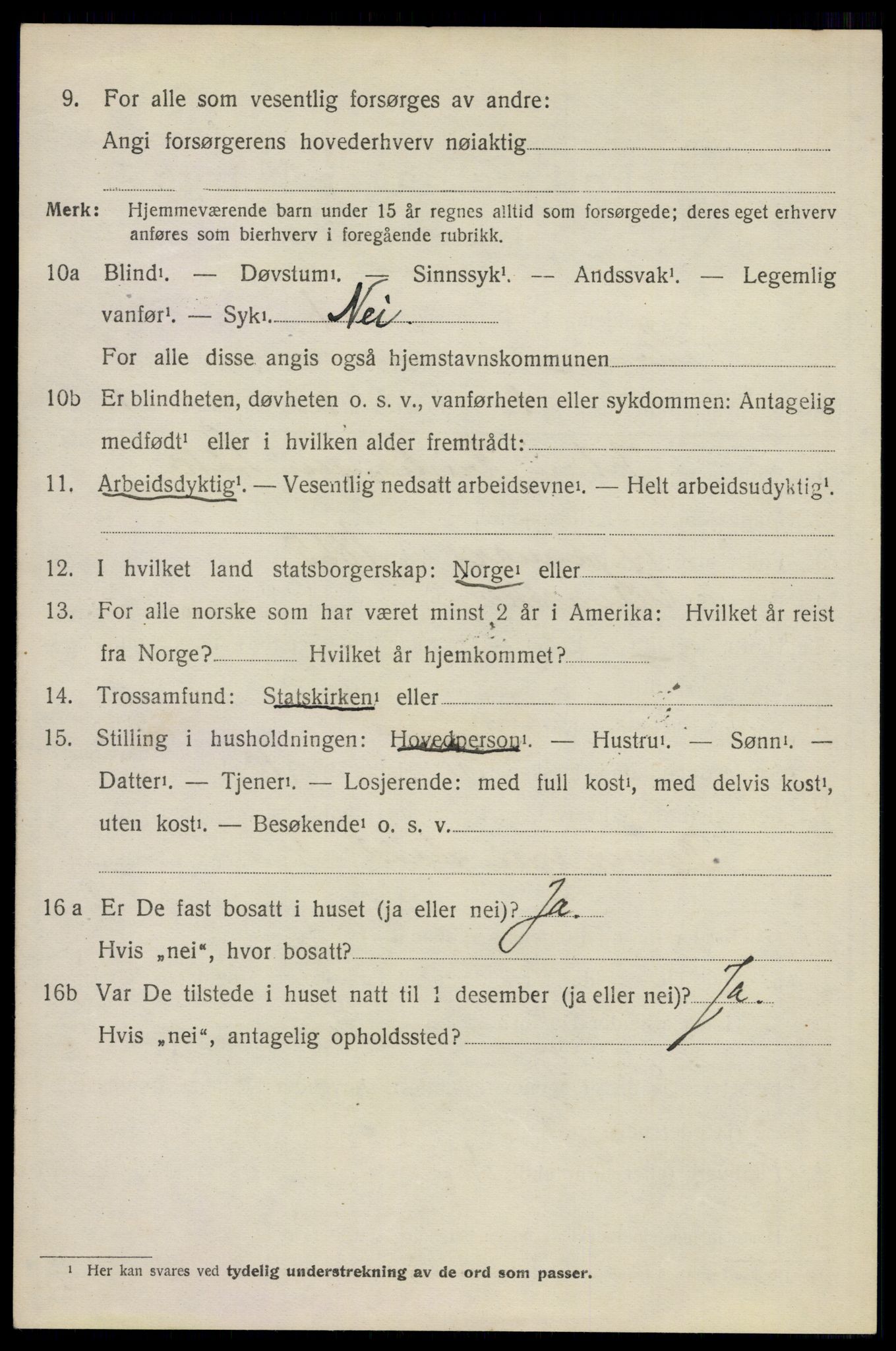 SAO, 1920 census for Sørum, 1920, p. 1124