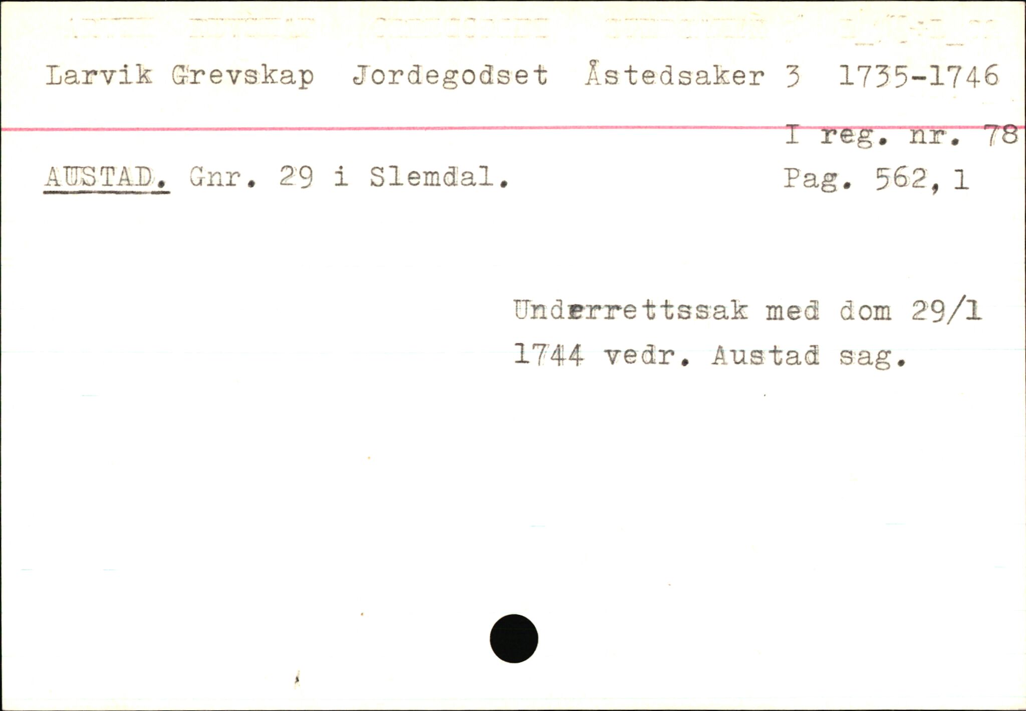 Statsarkivet i Kongsberg, AV/SAKO-A-0001/E/Ed/L0003/0021: Registerkort til avskrifter for eiendommer i Telemark / Eiendommer i Siljan kommune, 1600-1950, p. 3