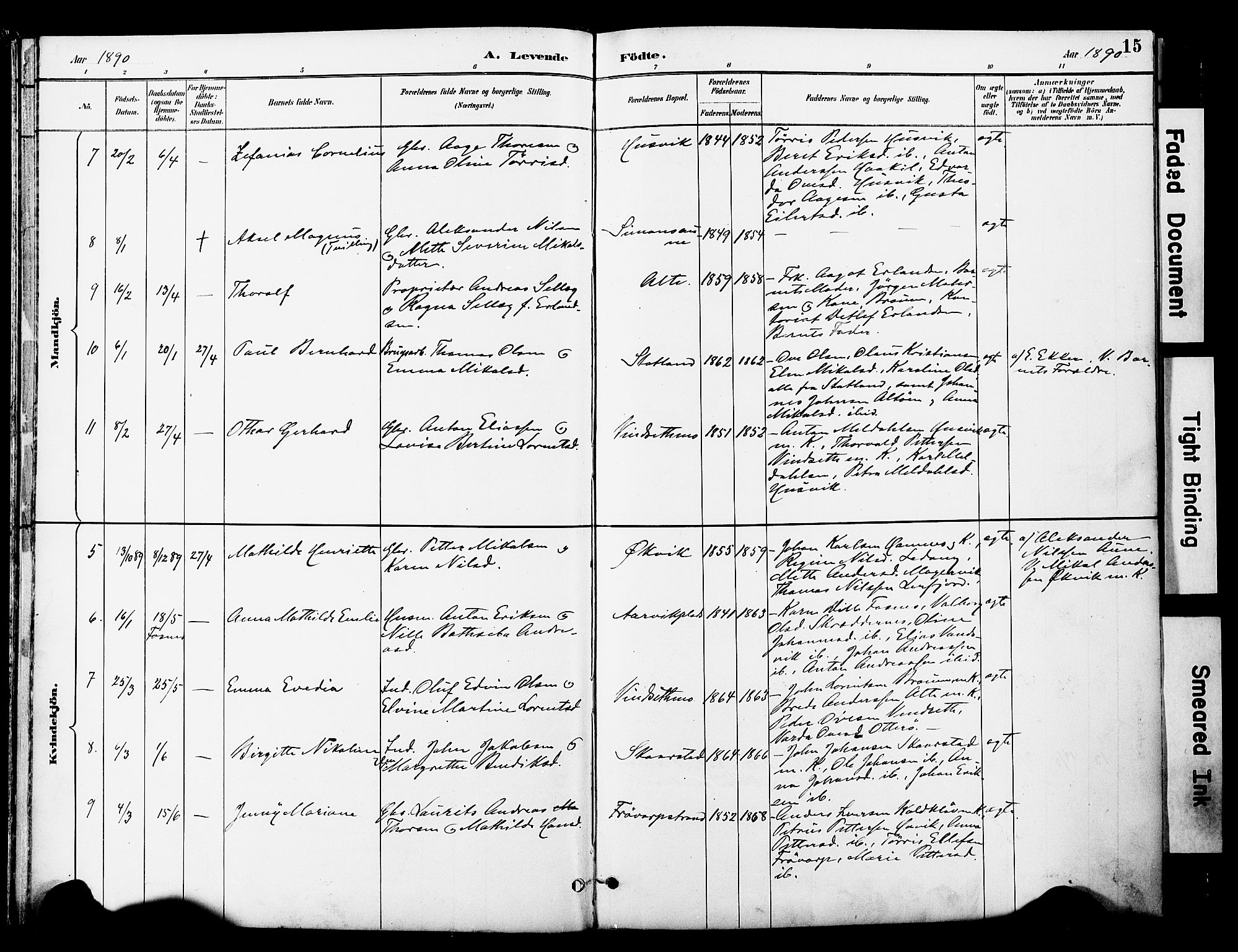 Ministerialprotokoller, klokkerbøker og fødselsregistre - Nord-Trøndelag, SAT/A-1458/774/L0628: Parish register (official) no. 774A02, 1887-1903, p. 15