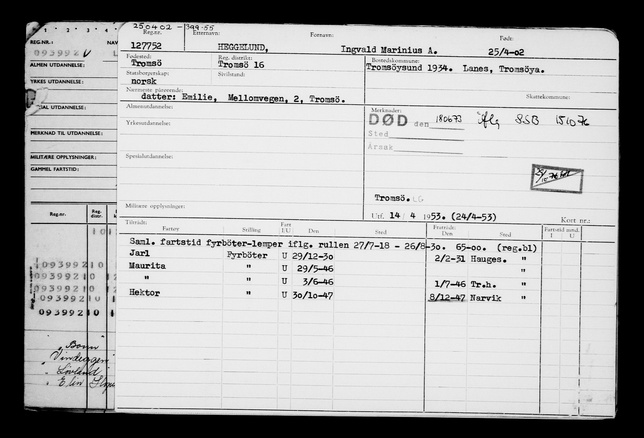 Direktoratet for sjømenn, AV/RA-S-3545/G/Gb/L0044: Hovedkort, 1902, p. 267