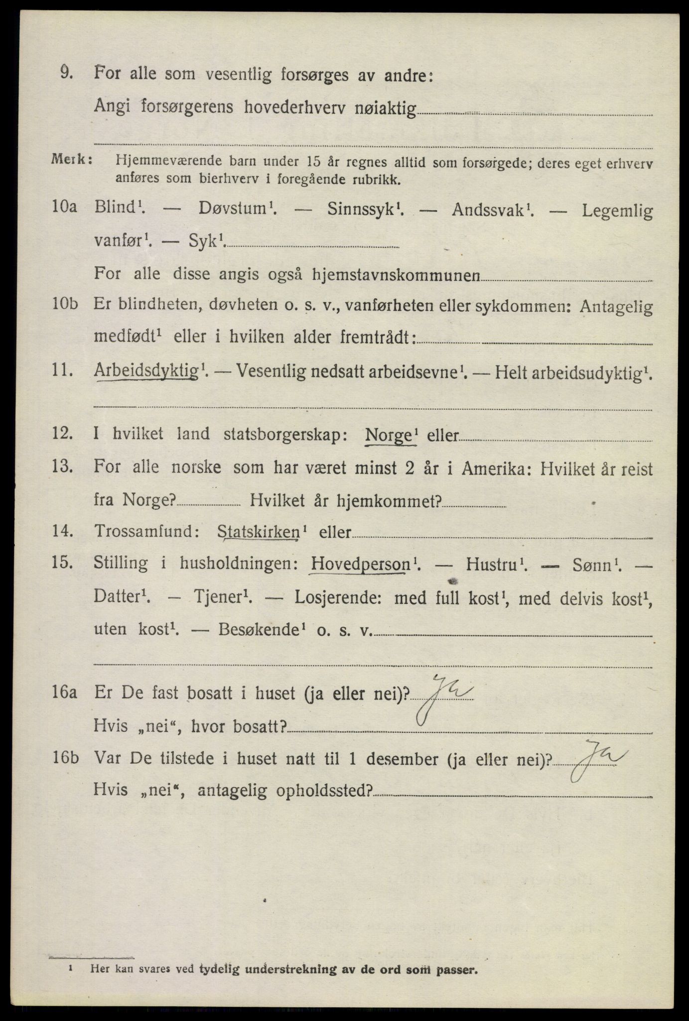 SAKO, 1920 census for Modum, 1920, p. 9032