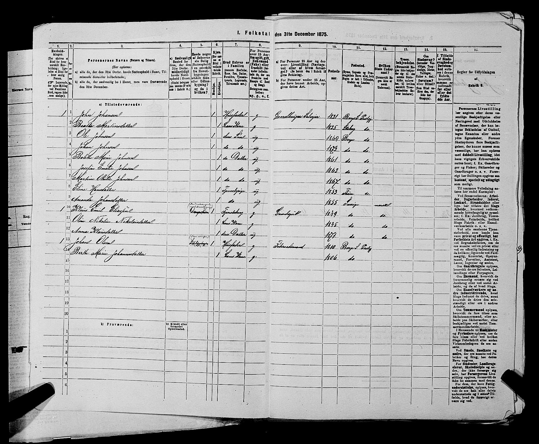 RA, 1875 census for 0113P Borge, 1875, p. 517