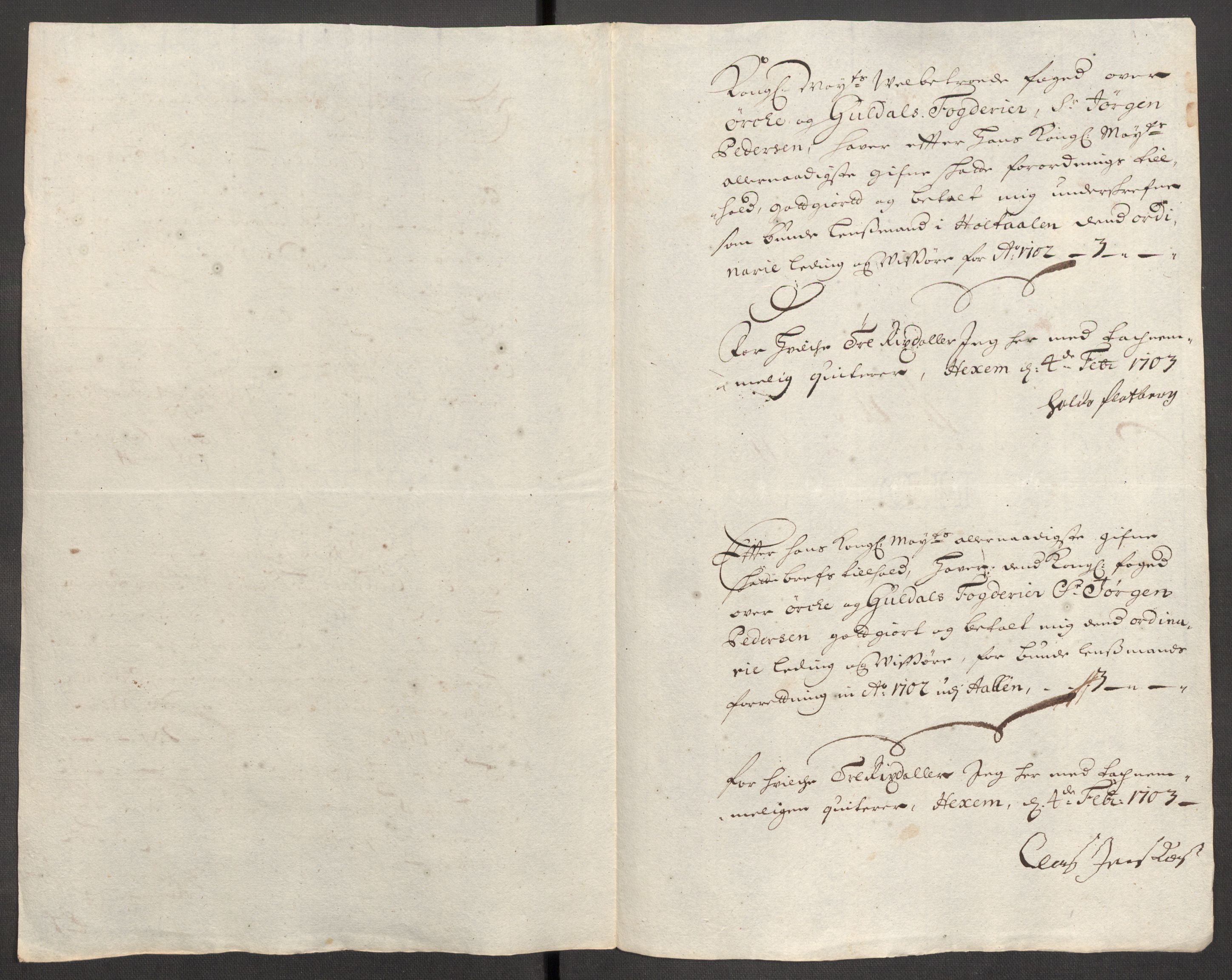 Rentekammeret inntil 1814, Reviderte regnskaper, Fogderegnskap, AV/RA-EA-4092/R60/L3952: Fogderegnskap Orkdal og Gauldal, 1702, p. 352