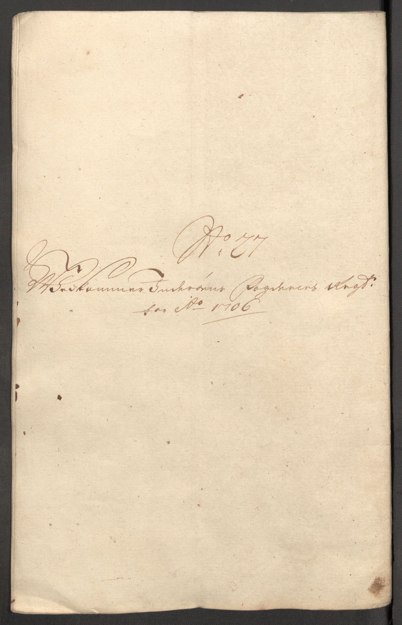 Rentekammeret inntil 1814, Reviderte regnskaper, Fogderegnskap, AV/RA-EA-4092/R63/L4315: Fogderegnskap Inderøy, 1706-1707, p. 221