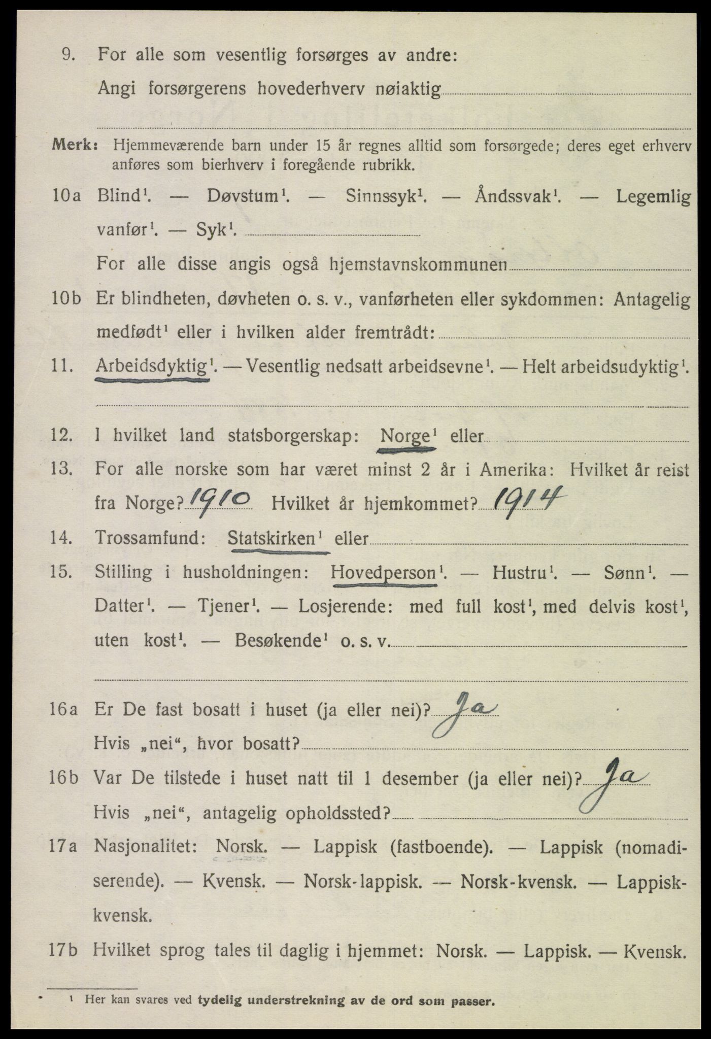 SAT, 1920 census for Otterøy, 1920, p. 2252