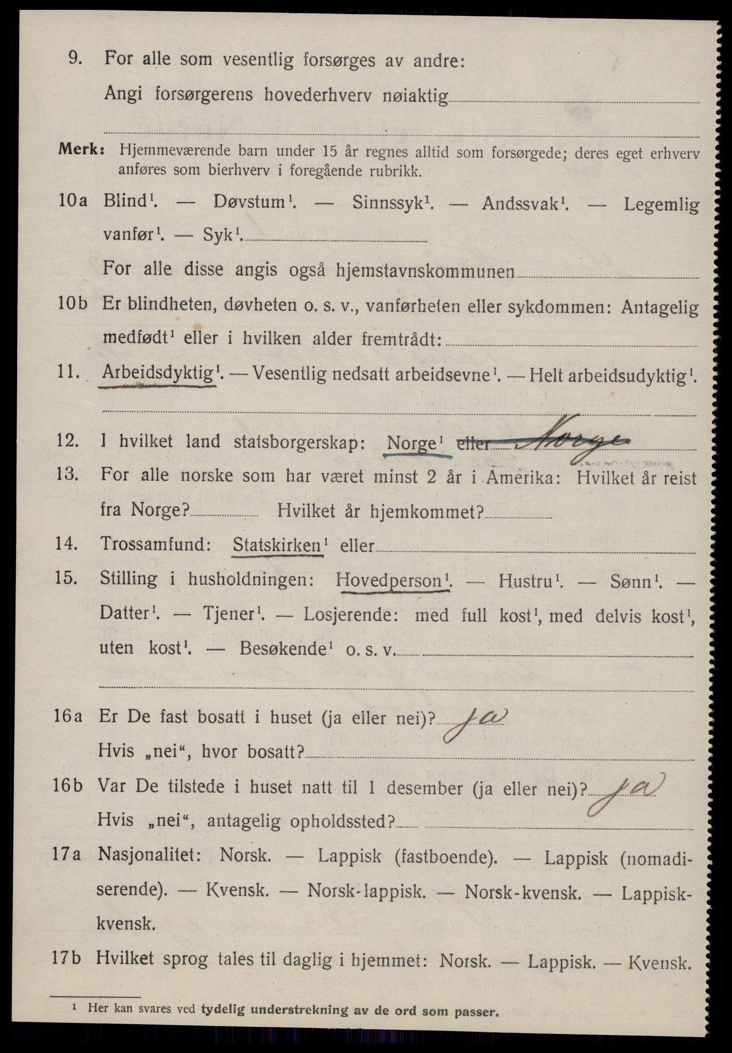 SAT, 1920 census for Sør-Frøya, 1920, p. 2816