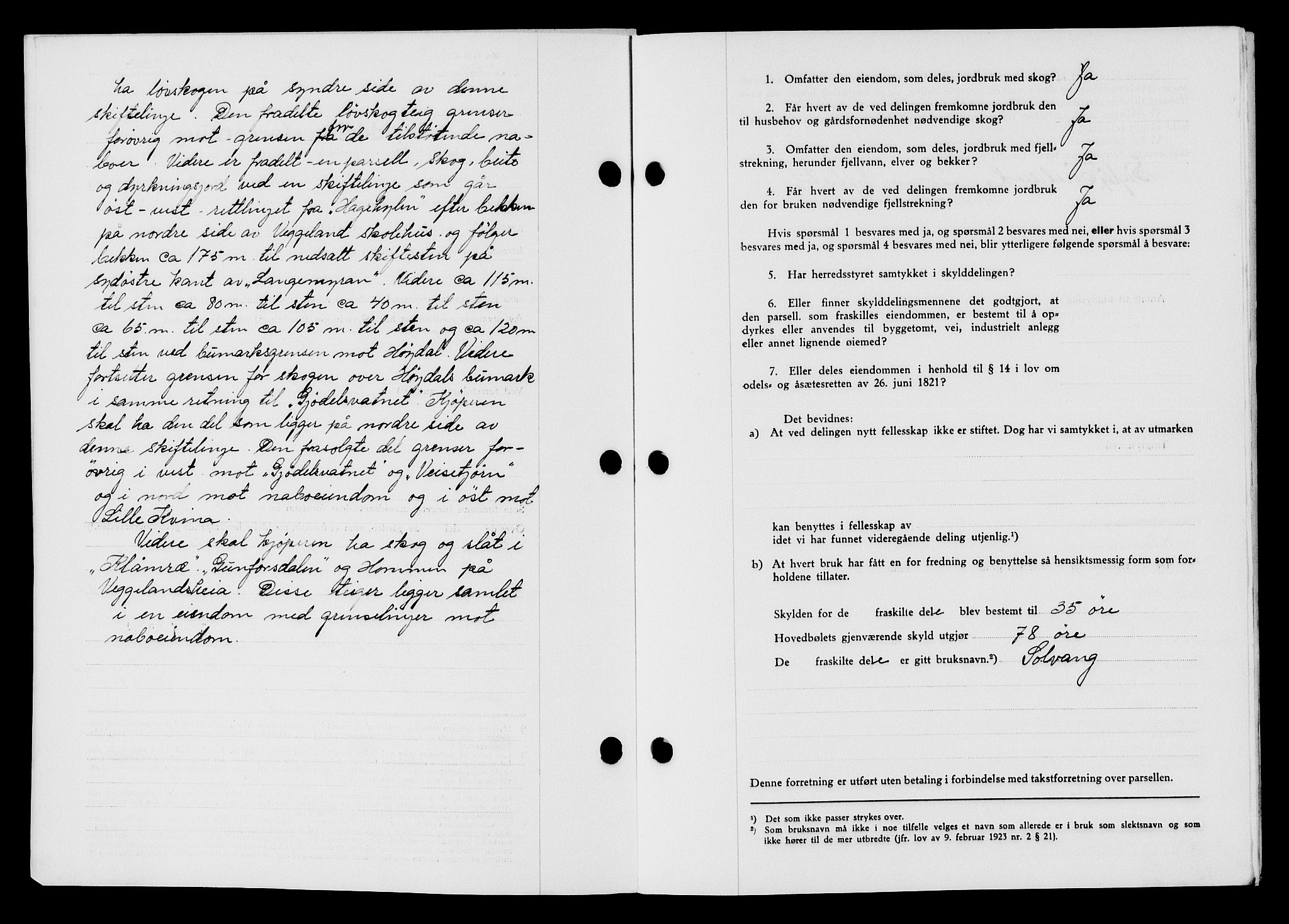 Flekkefjord sorenskriveri, SAK/1221-0001/G/Gb/Gba/L0054: Mortgage book no. A-2, 1937-1938, Diary no: : 271/1938