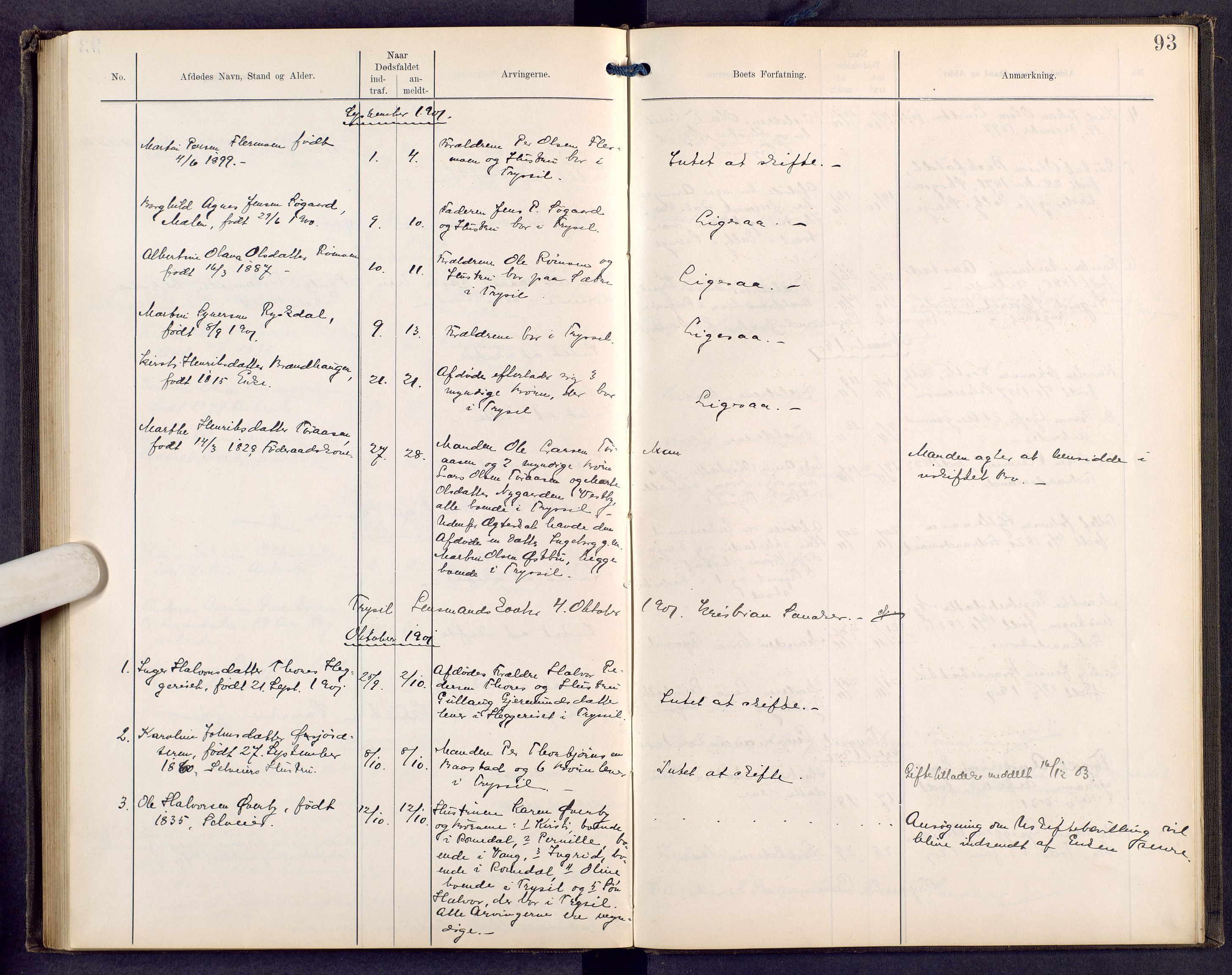 Sør-Østerdal sorenskriveri, SAH/TING-018/J/Jg/L0008: Dødsfallsjournal, 1886-1902, p. 93