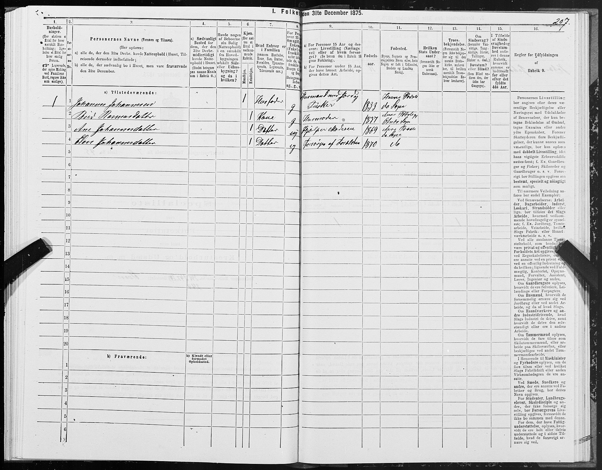 SAT, 1875 census for 1569P Aure, 1875, p. 5207