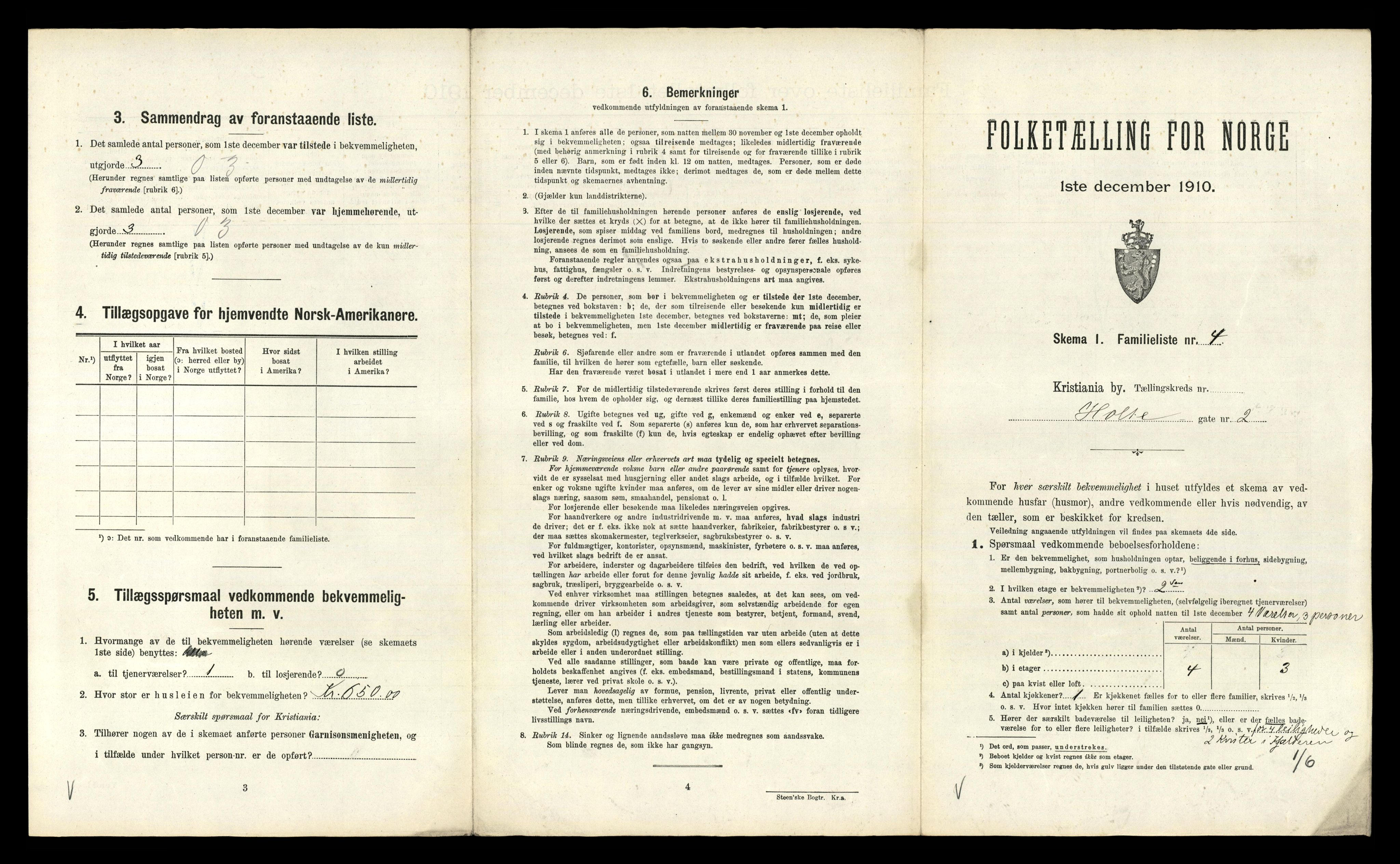 RA, 1910 census for Kristiania, 1910, p. 40279