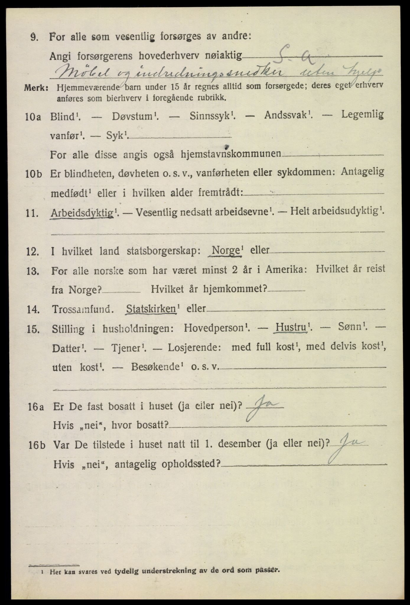 SAH, 1920 census for Nord-Fron, 1920, p. 4041