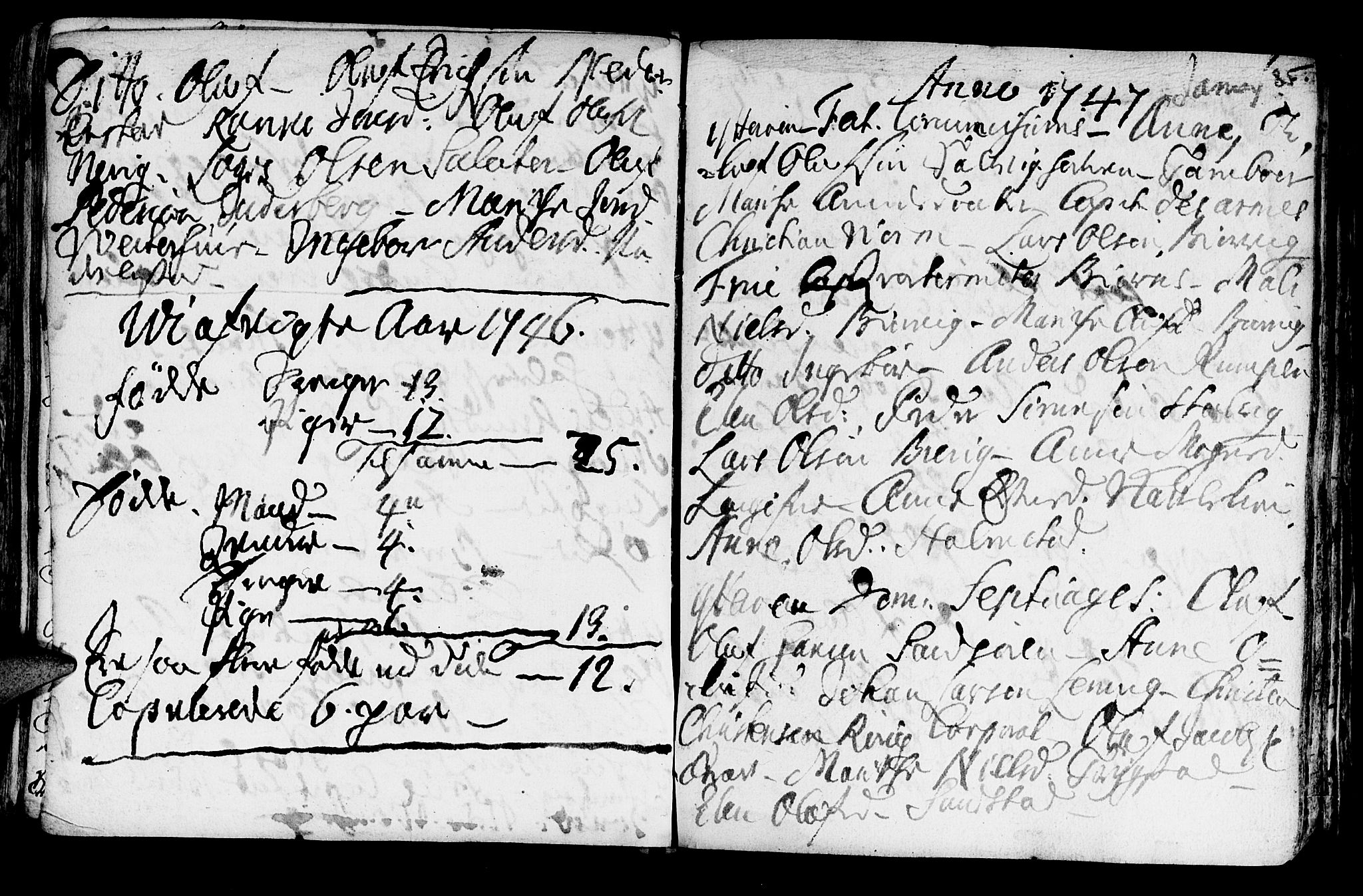 Ministerialprotokoller, klokkerbøker og fødselsregistre - Nord-Trøndelag, SAT/A-1458/722/L0215: Parish register (official) no. 722A02, 1718-1755, p. 85