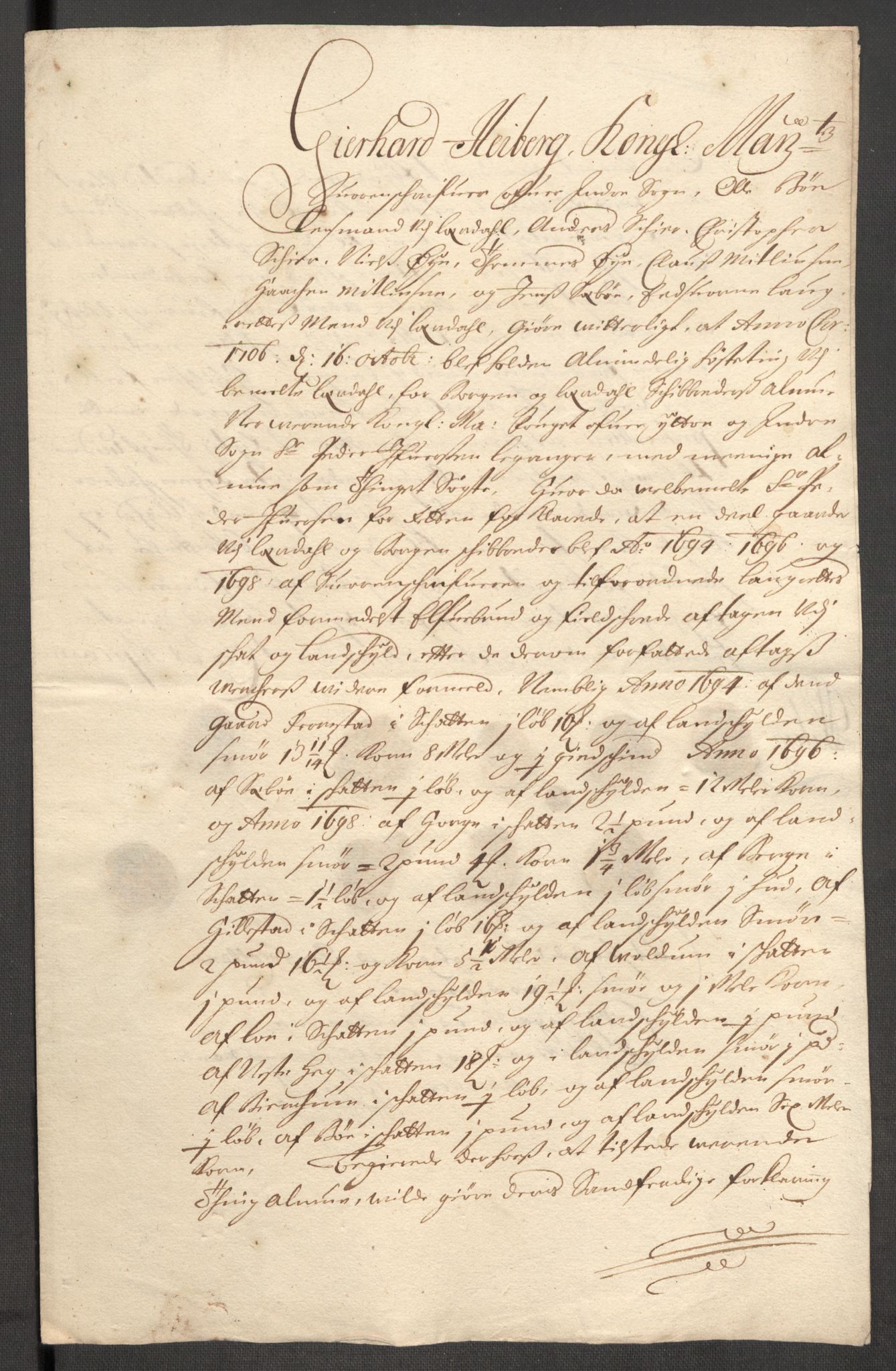 Rentekammeret inntil 1814, Reviderte regnskaper, Fogderegnskap, RA/EA-4092/R52/L3314: Fogderegnskap Sogn, 1705-1707, p. 390