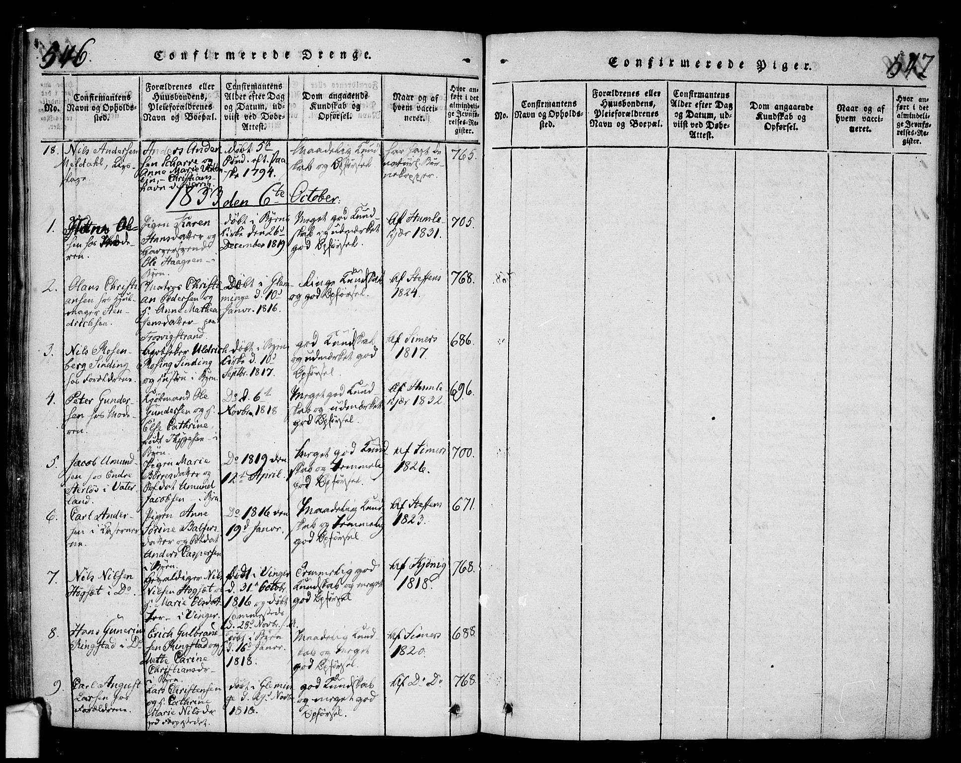 Fredrikstad prestekontor Kirkebøker, SAO/A-11082/F/Fa/L0004: Parish register (official) no. 4, 1816-1834, p. 546-547