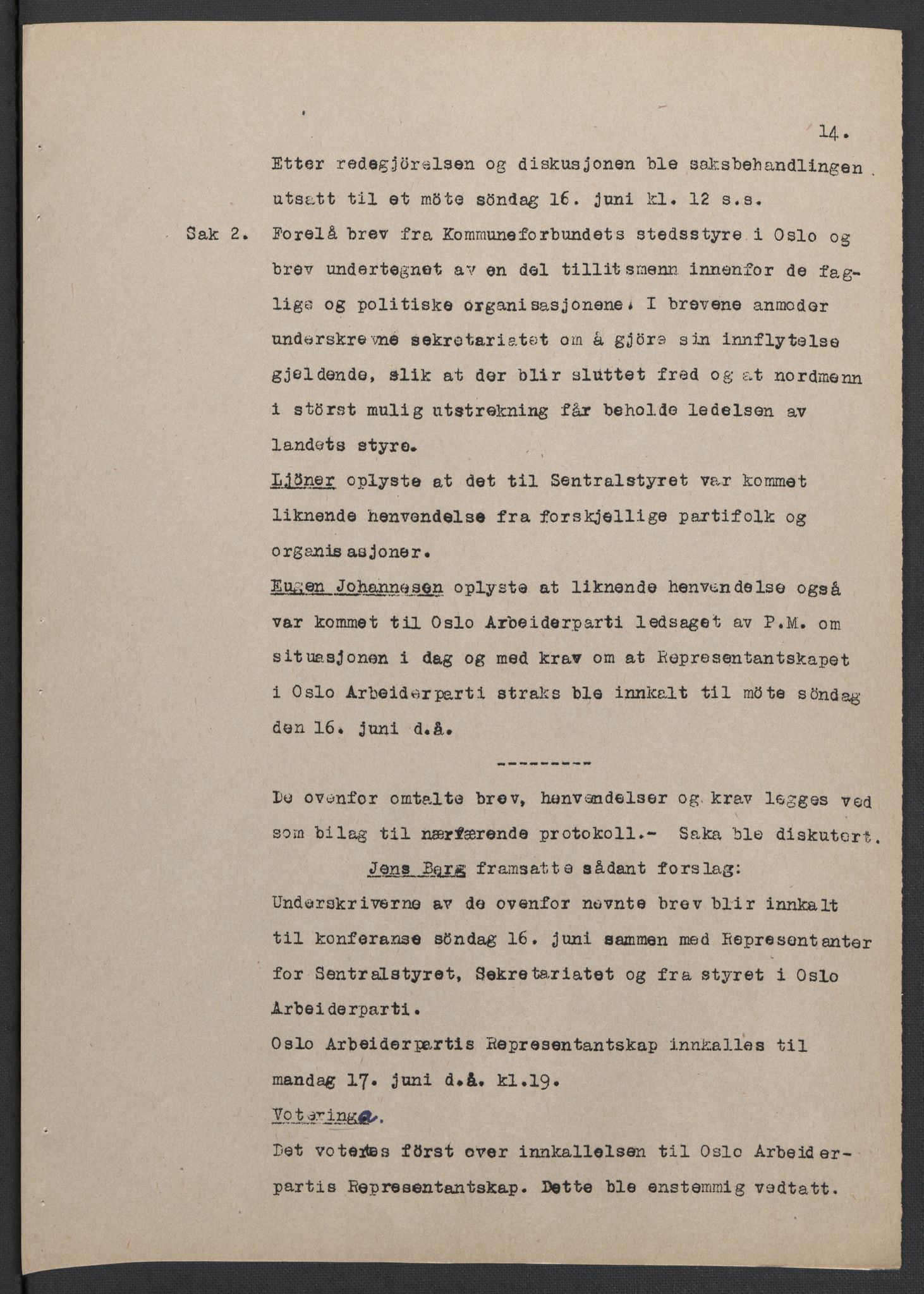 Landssvikarkivet, Oslo politikammer, AV/RA-S-3138-01/D/Da/L0003: Dnr. 29, 1945, p. 3203