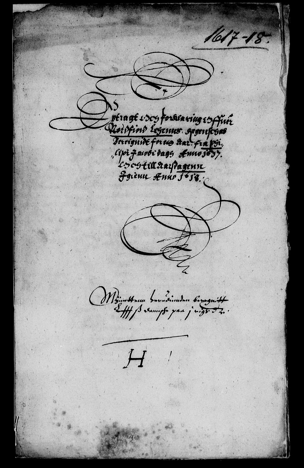 Rentekammeret inntil 1814, Reviderte regnskaper, Lensregnskaper, AV/RA-EA-5023/R/Rb/Rbt/L0023: Bergenhus len, 1617-1618