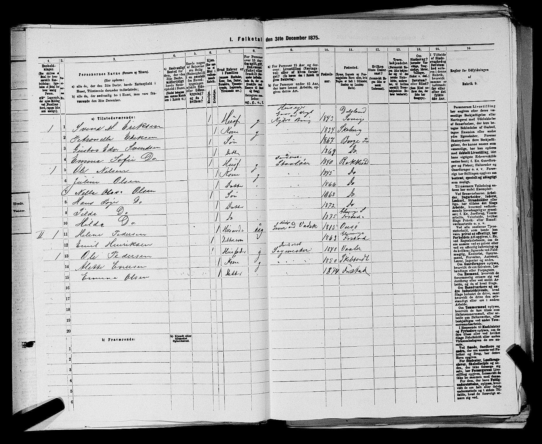 RA, 1875 census for 0132L Fredrikstad/Glemmen, 1875, p. 903