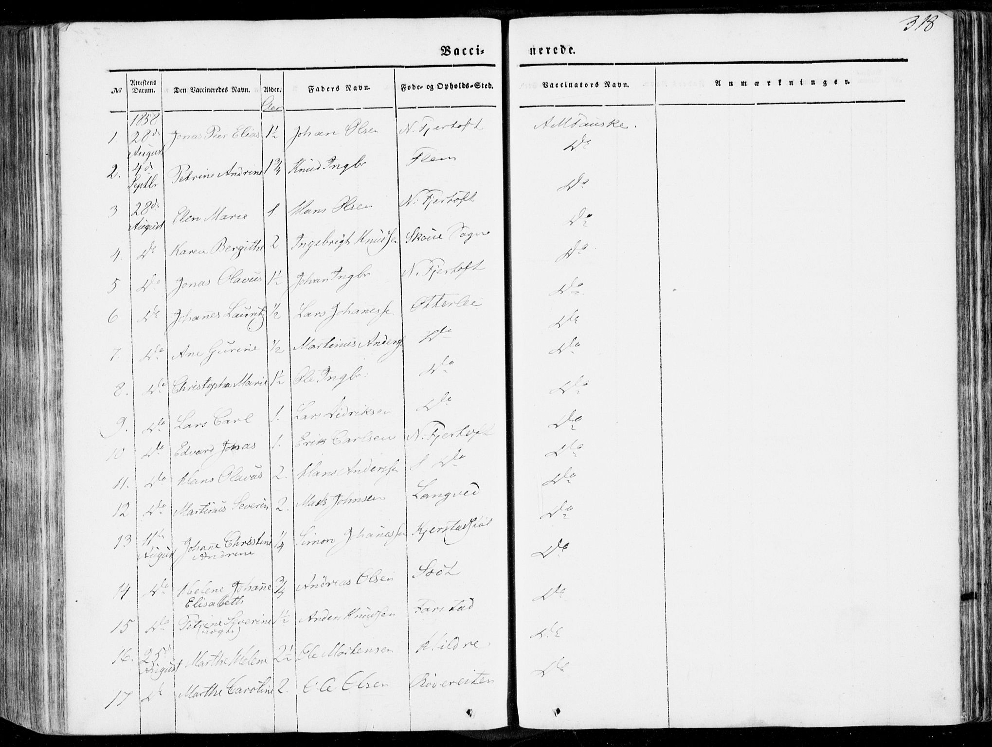 Ministerialprotokoller, klokkerbøker og fødselsregistre - Møre og Romsdal, AV/SAT-A-1454/536/L0497: Parish register (official) no. 536A06, 1845-1865, p. 318
