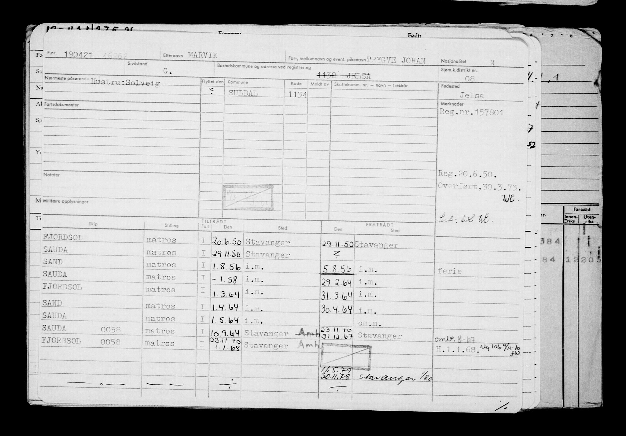 Direktoratet for sjømenn, AV/RA-S-3545/G/Gb/L0192: Hovedkort, 1921, p. 547