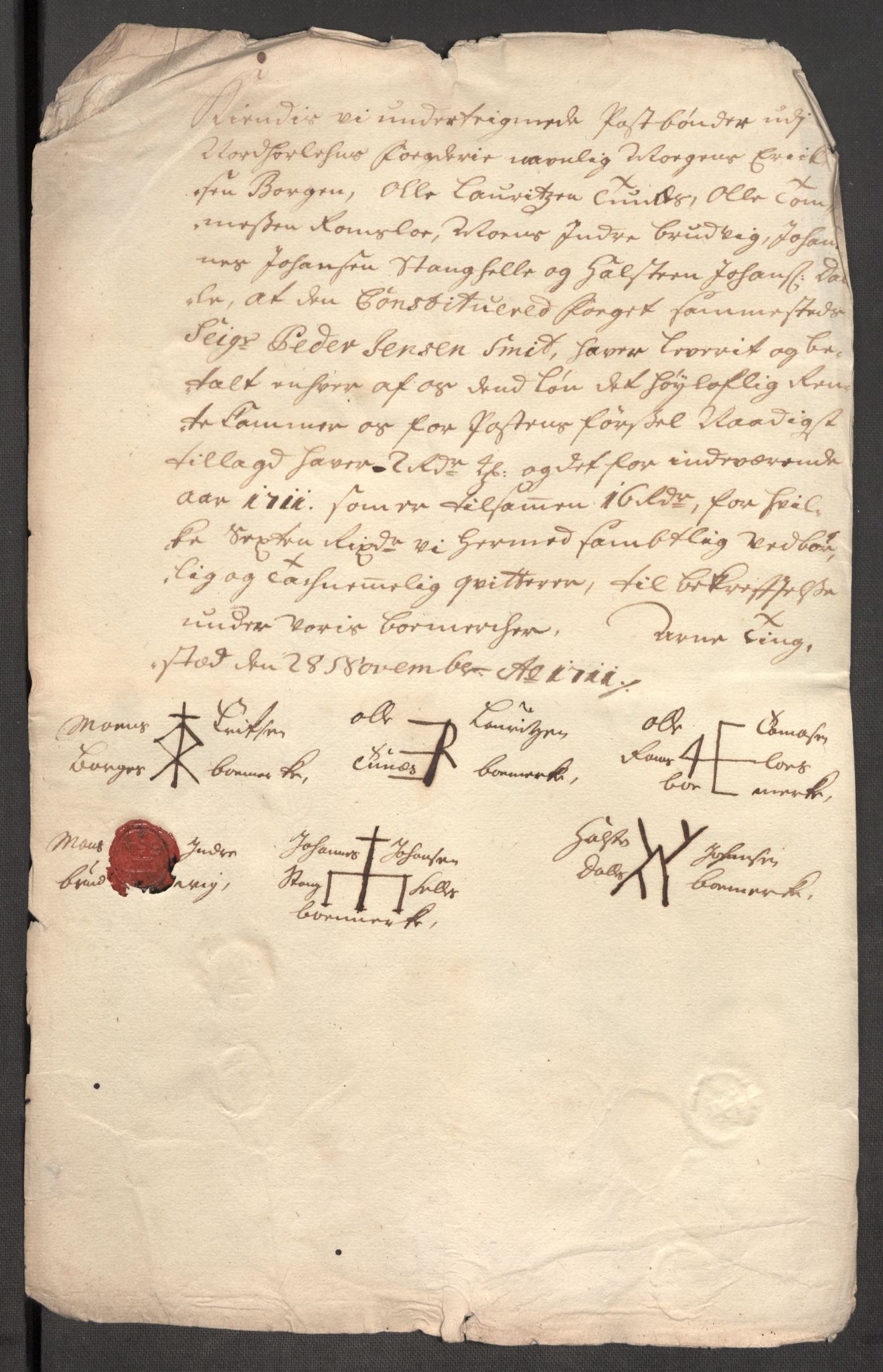 Rentekammeret inntil 1814, Reviderte regnskaper, Fogderegnskap, AV/RA-EA-4092/R51/L3192: Fogderegnskap Nordhordland og Voss, 1711, p. 361