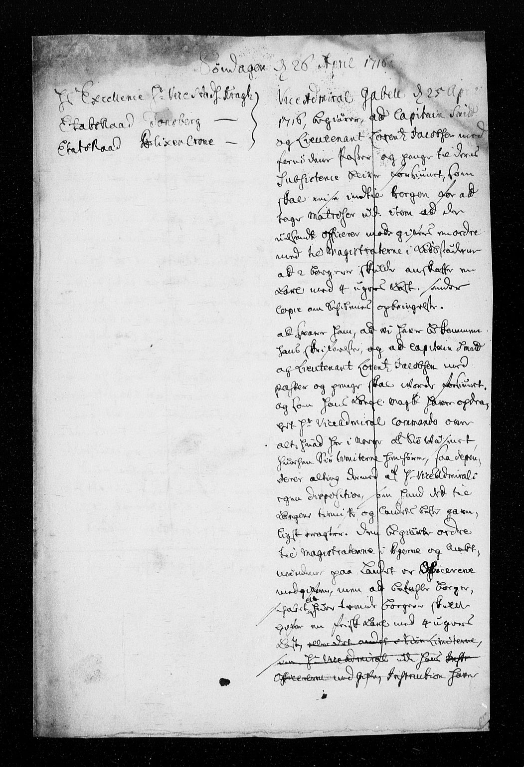 Stattholderembetet 1572-1771, AV/RA-EA-2870/Aa/L0007: Konsept til voteringsprotokoll, 1716-1717, p. 74