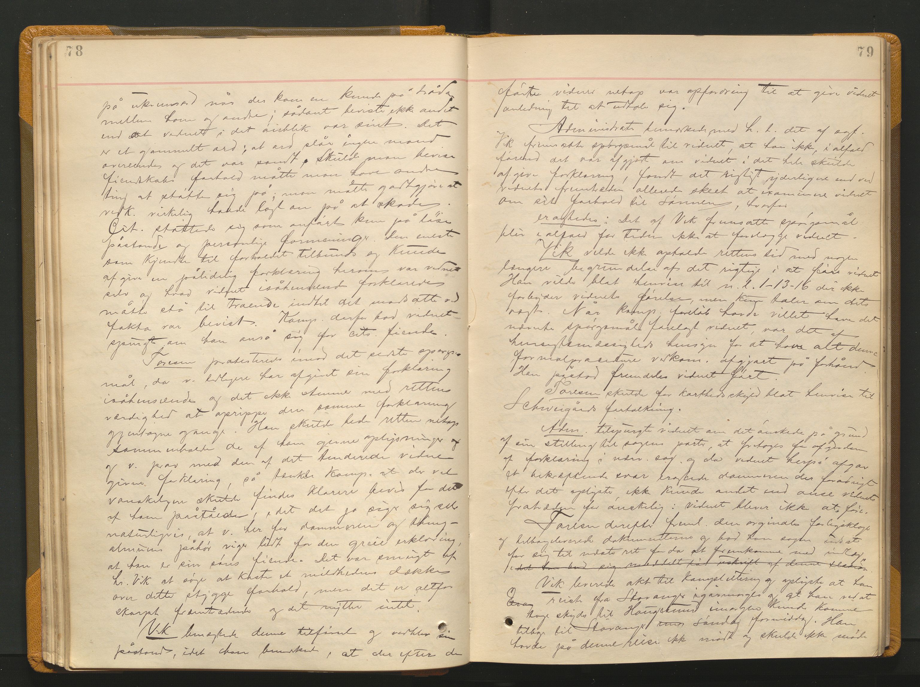 Ryfylke tingrett, AV/SAST-A-100055/001/I/IB/IB0/L0015: Tingbok, Ryfylke, 1889-1891, p. 78-79