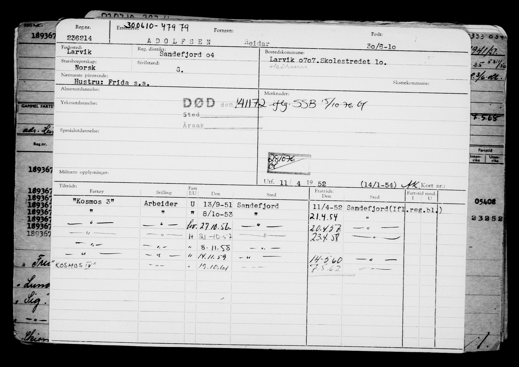 Direktoratet for sjømenn, AV/RA-S-3545/G/Gb/L0090: Hovedkort, 1910, p. 472