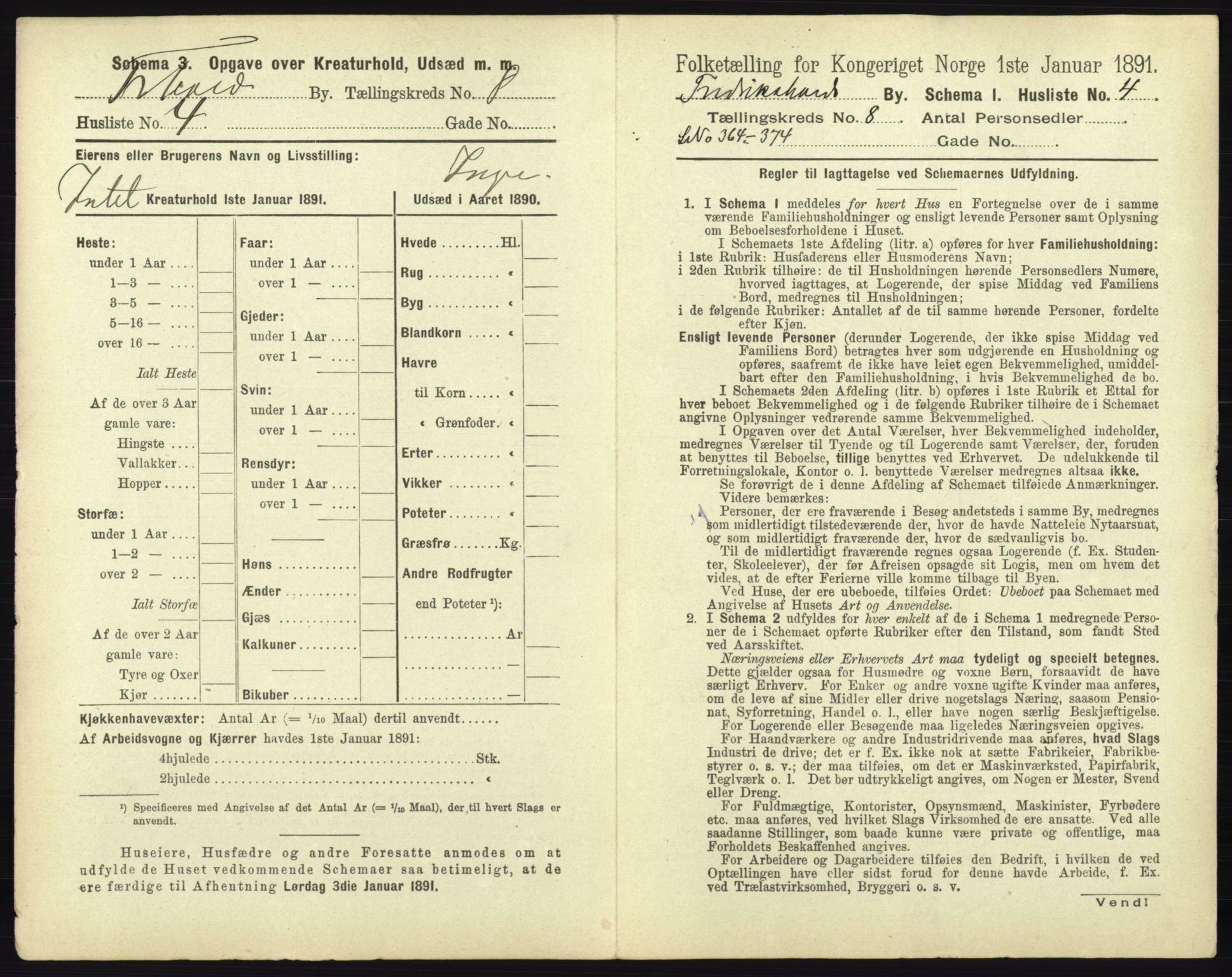 RA, 1891 census for 0101 Fredrikshald, 1891, p. 712