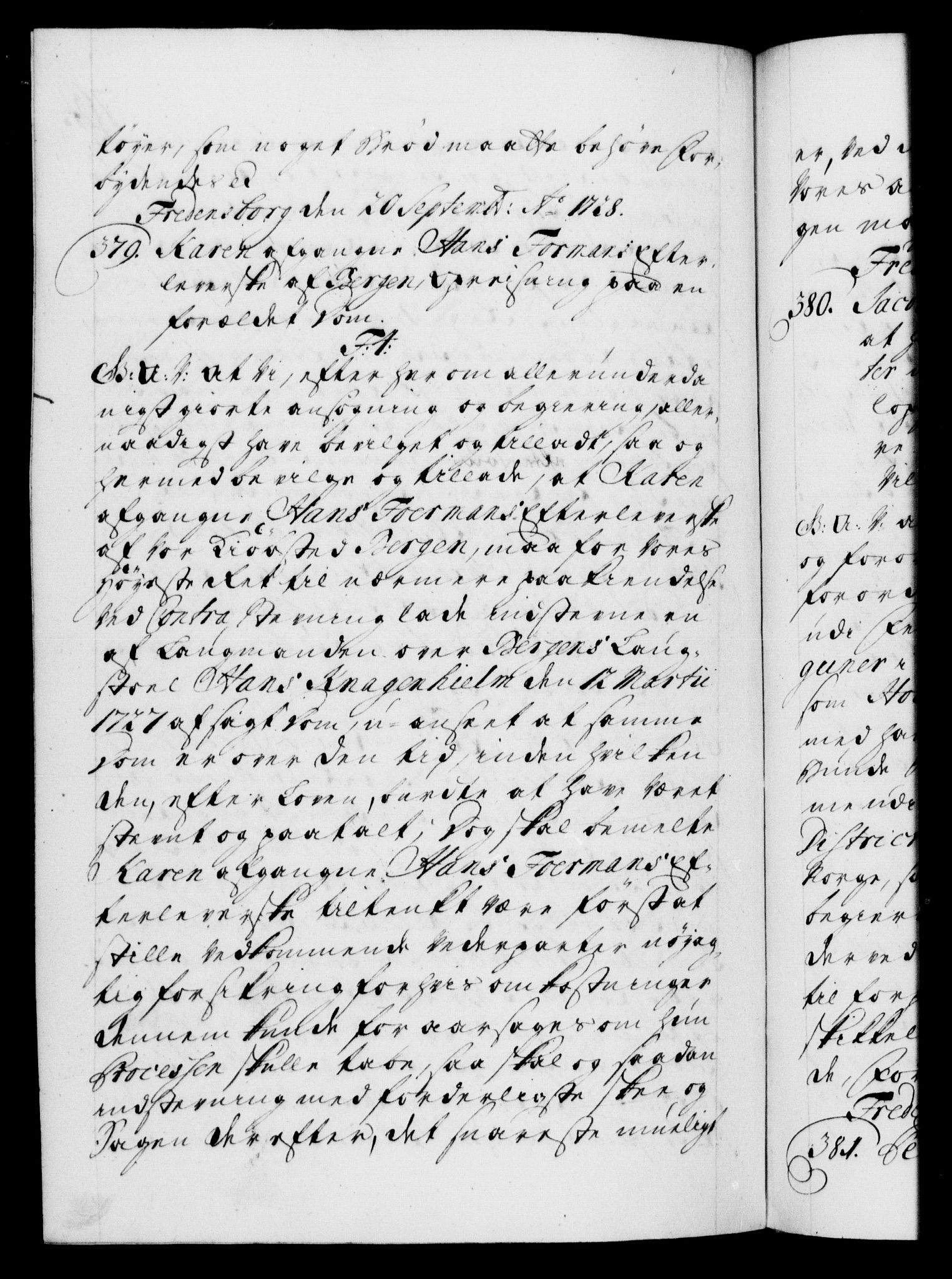 Danske Kanselli 1572-1799, AV/RA-EA-3023/F/Fc/Fca/Fcaa/L0025: Norske registre, 1726-1728, p. 761b