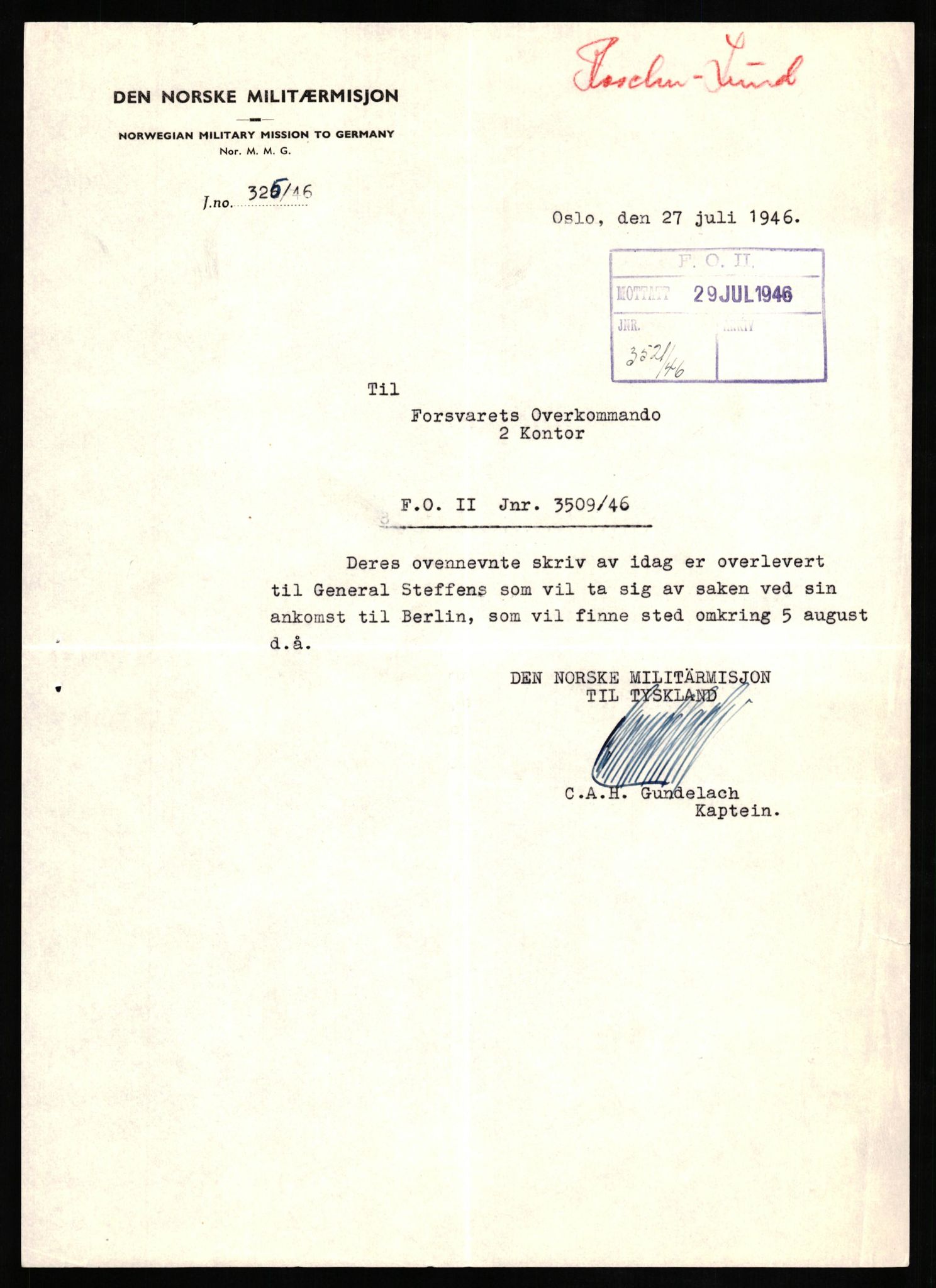 Forsvaret, Forsvarets overkommando II, AV/RA-RAFA-3915/D/Db/L0015: CI Questionaires. Tyske okkupasjonsstyrker i Norge. Tyskere., 1945-1946, p. 102