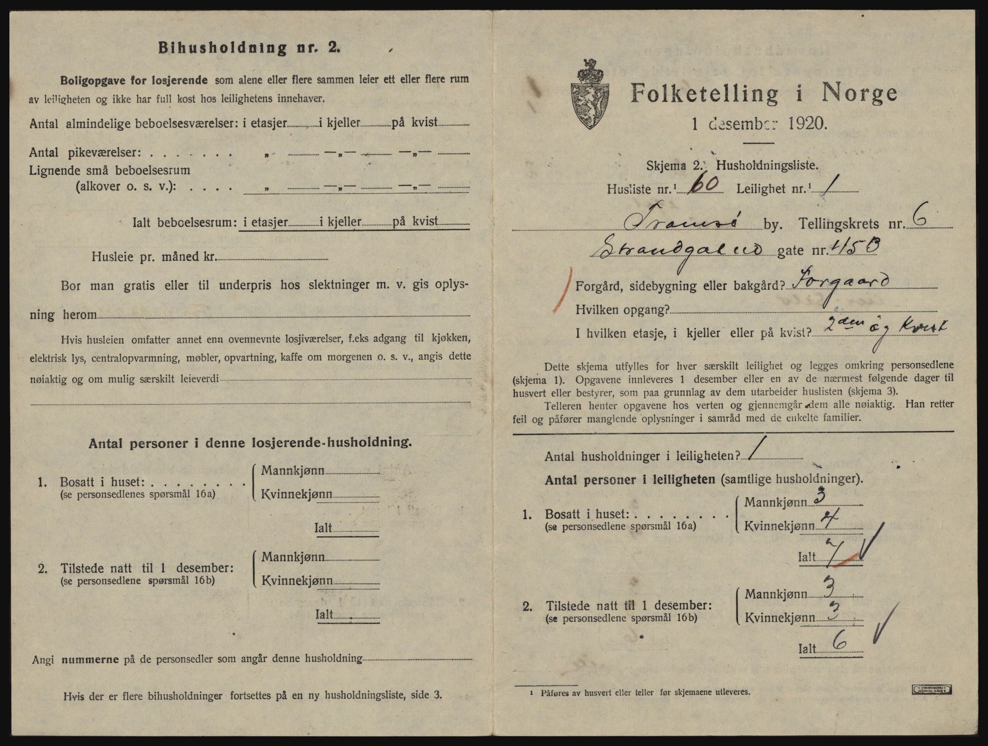 SATØ, 1920 census for Tromsø, 1920, p. 4213