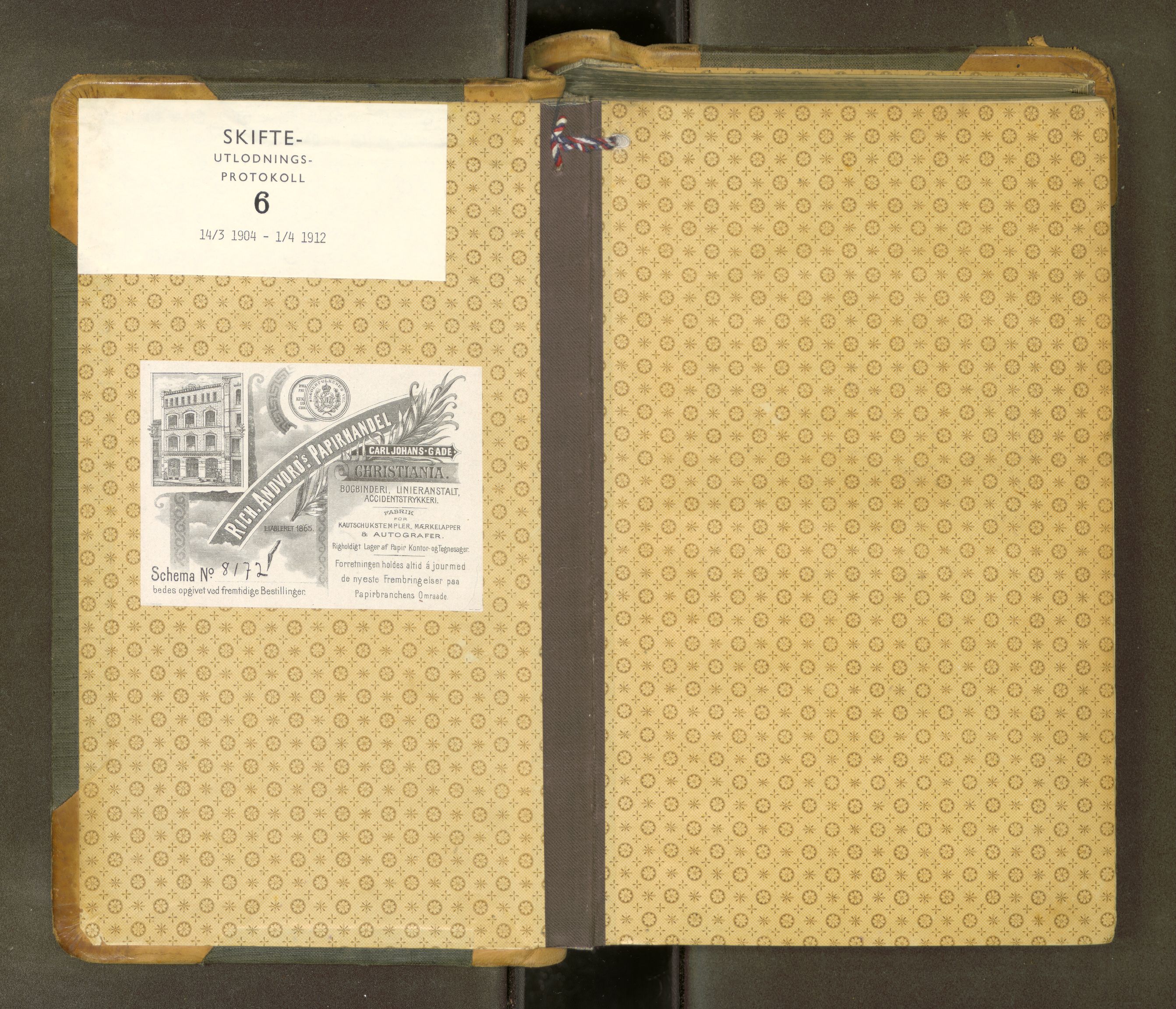 Inderøy sorenskriveri, AV/SAT-A-4147/1/3/3A/L0031: Skifteslutningsprotokoll 6, 1904-1912