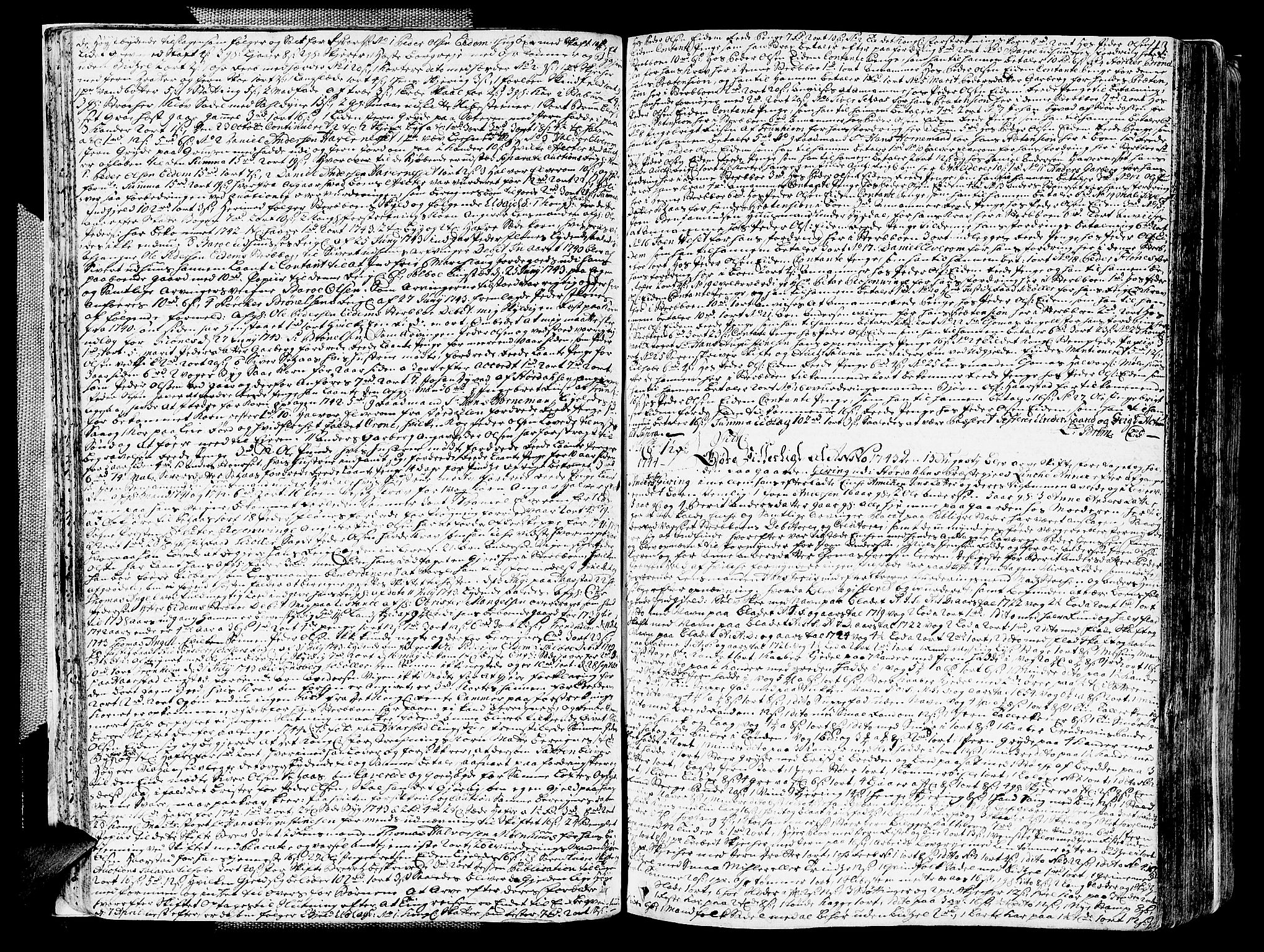 Stjør- og Verdal sorenskriveri, AV/SAT-A-4167/1/3/3A/L0005: Skifteprotokoll 3, 1742-1760, p. 42b-43a