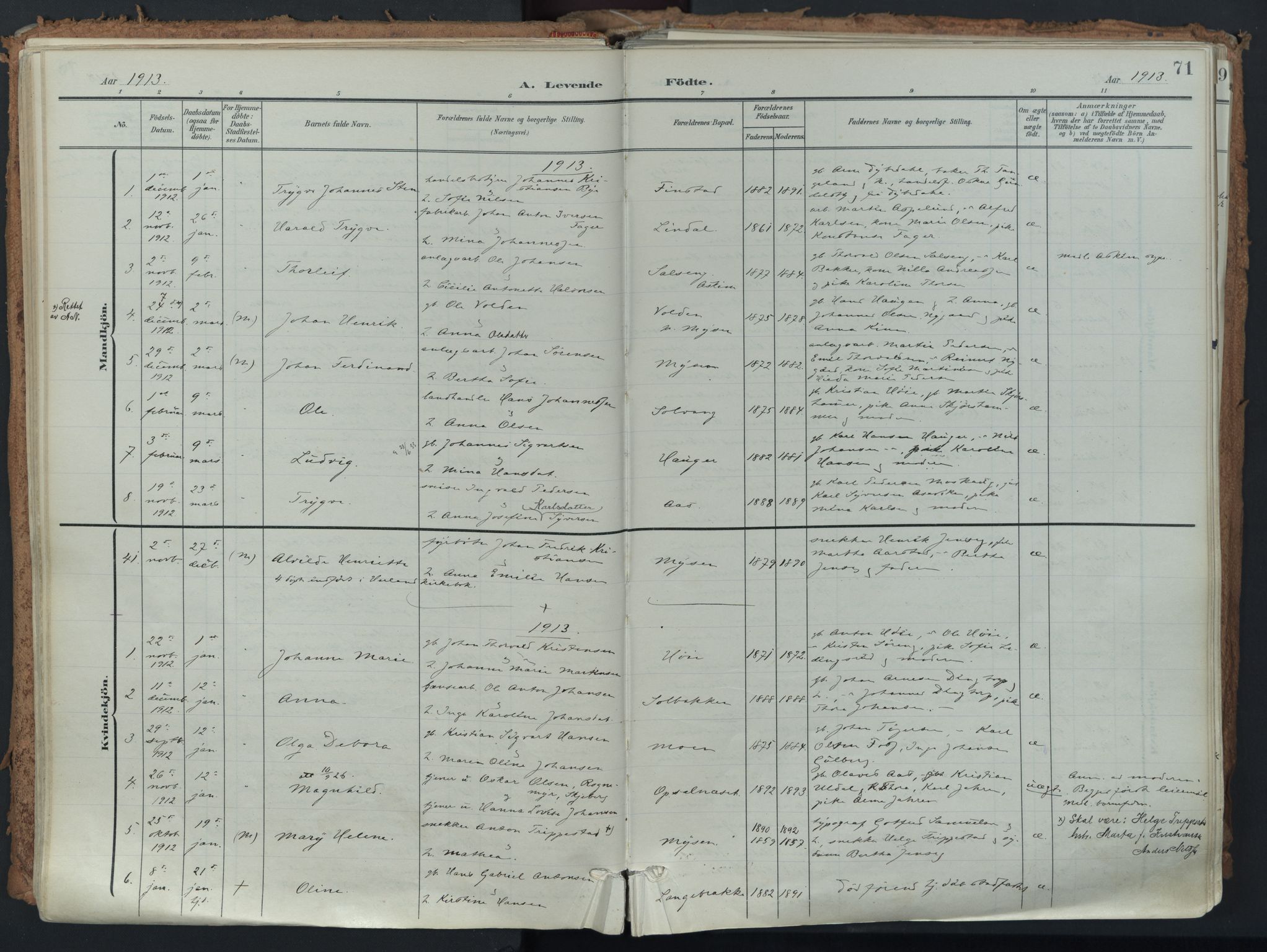 Eidsberg prestekontor Kirkebøker, AV/SAO-A-10905/F/Fa/L0014: Parish register (official) no. I 14, 1902-1919, p. 71