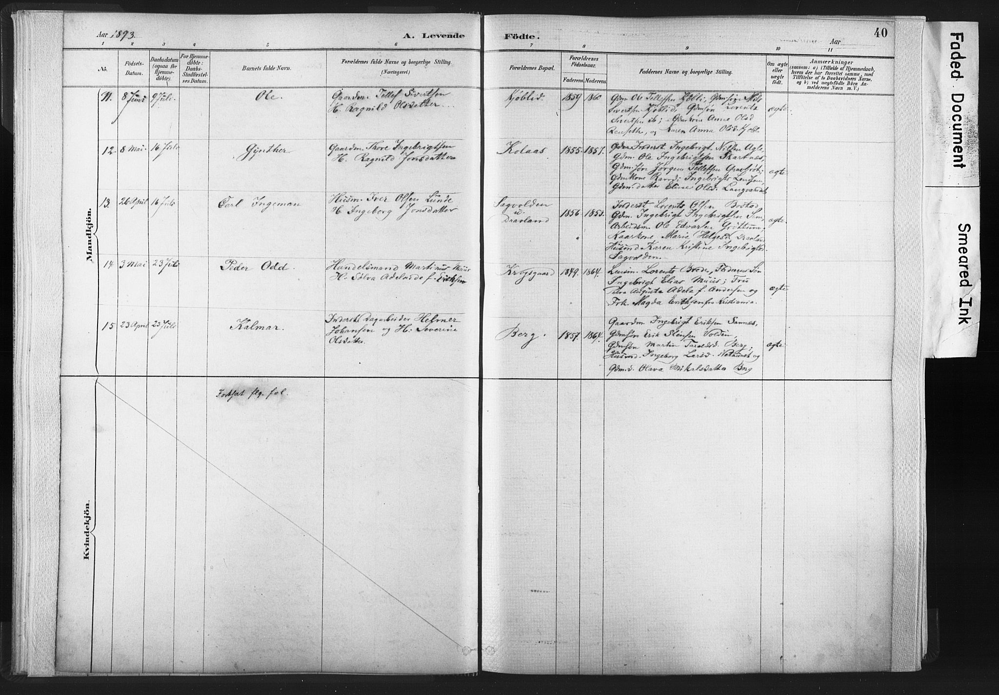 Ministerialprotokoller, klokkerbøker og fødselsregistre - Nord-Trøndelag, SAT/A-1458/749/L0474: Parish register (official) no. 749A08, 1887-1903, p. 40