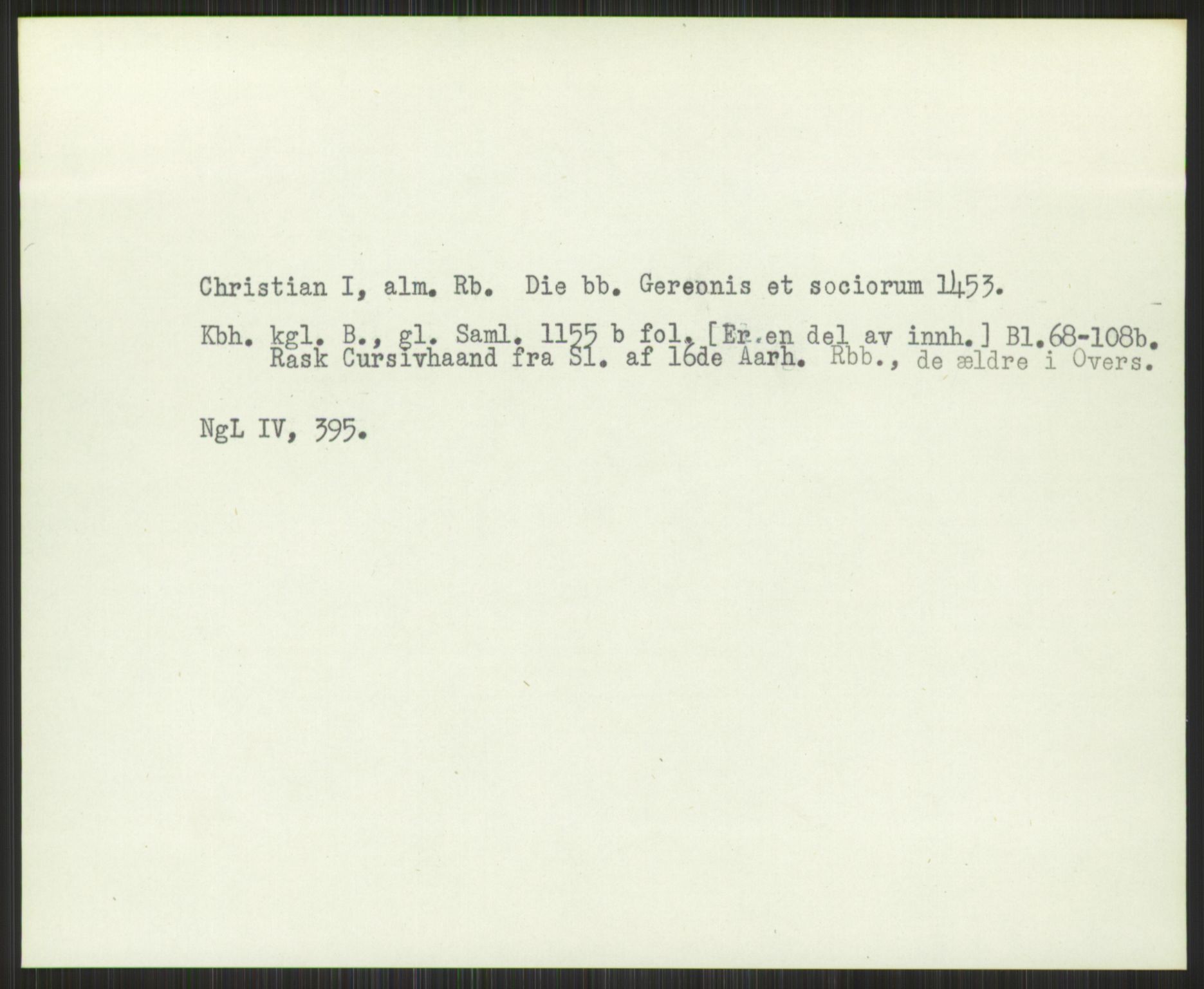 Norsk Historisk Kjeldeskrift-Institutt (NHKI), AV/RA-S-6117/G/Gc/L0030: Tematisk register til Gustav Storms håndskriftbeskrivelser i NgL bd. IV, 1381-1480, p. 489